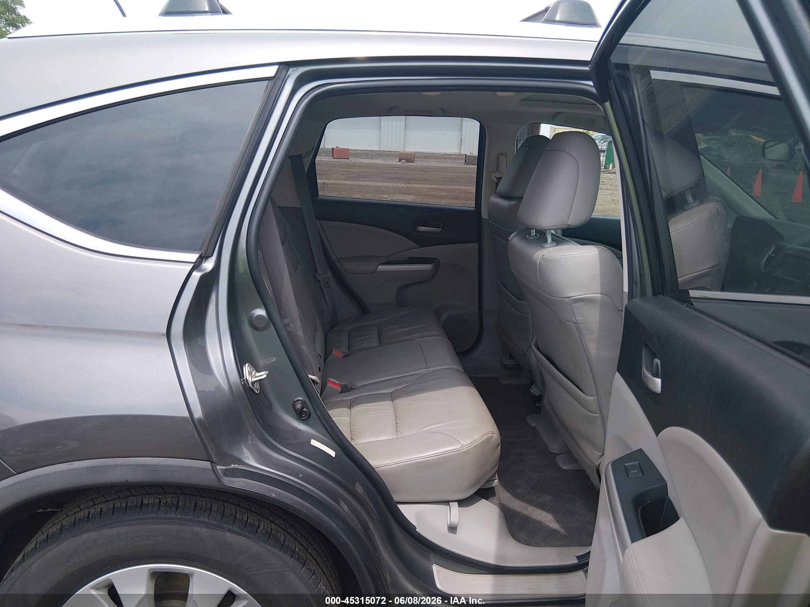 2014 Honda Cr-v Ex-l Gray vin: 2HKRM4H75EH645435