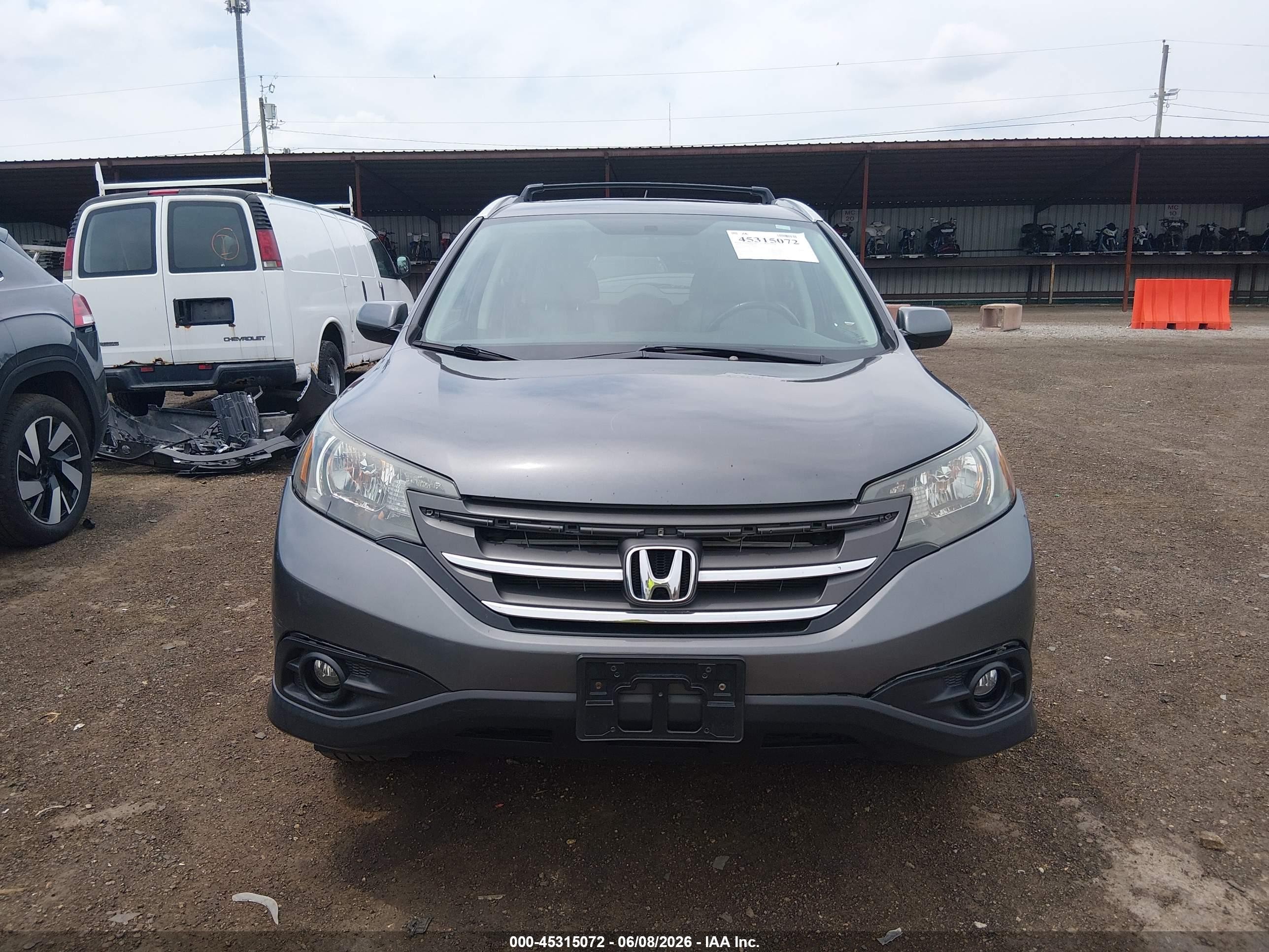 2014 Honda Cr-v Ex-l Gray vin: 2HKRM4H75EH645435