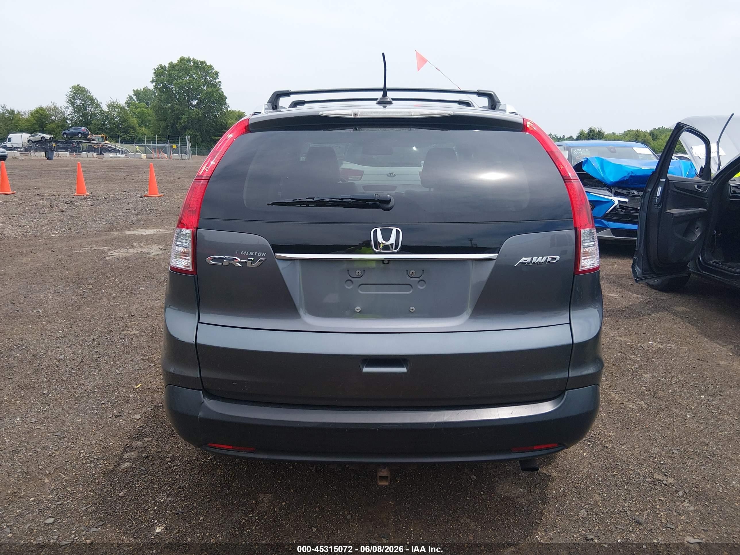 2014 Honda Cr-v Ex-l Gray vin: 2HKRM4H75EH645435