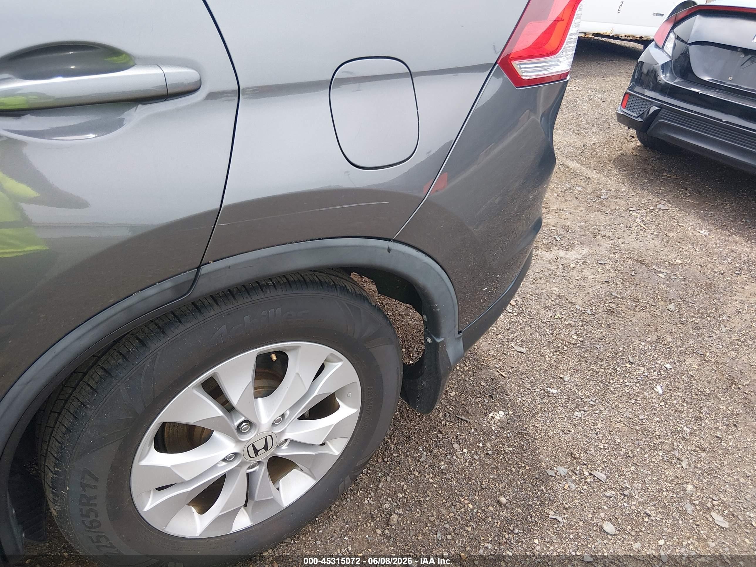 2014 Honda Cr-v Ex-l Gray vin: 2HKRM4H75EH645435