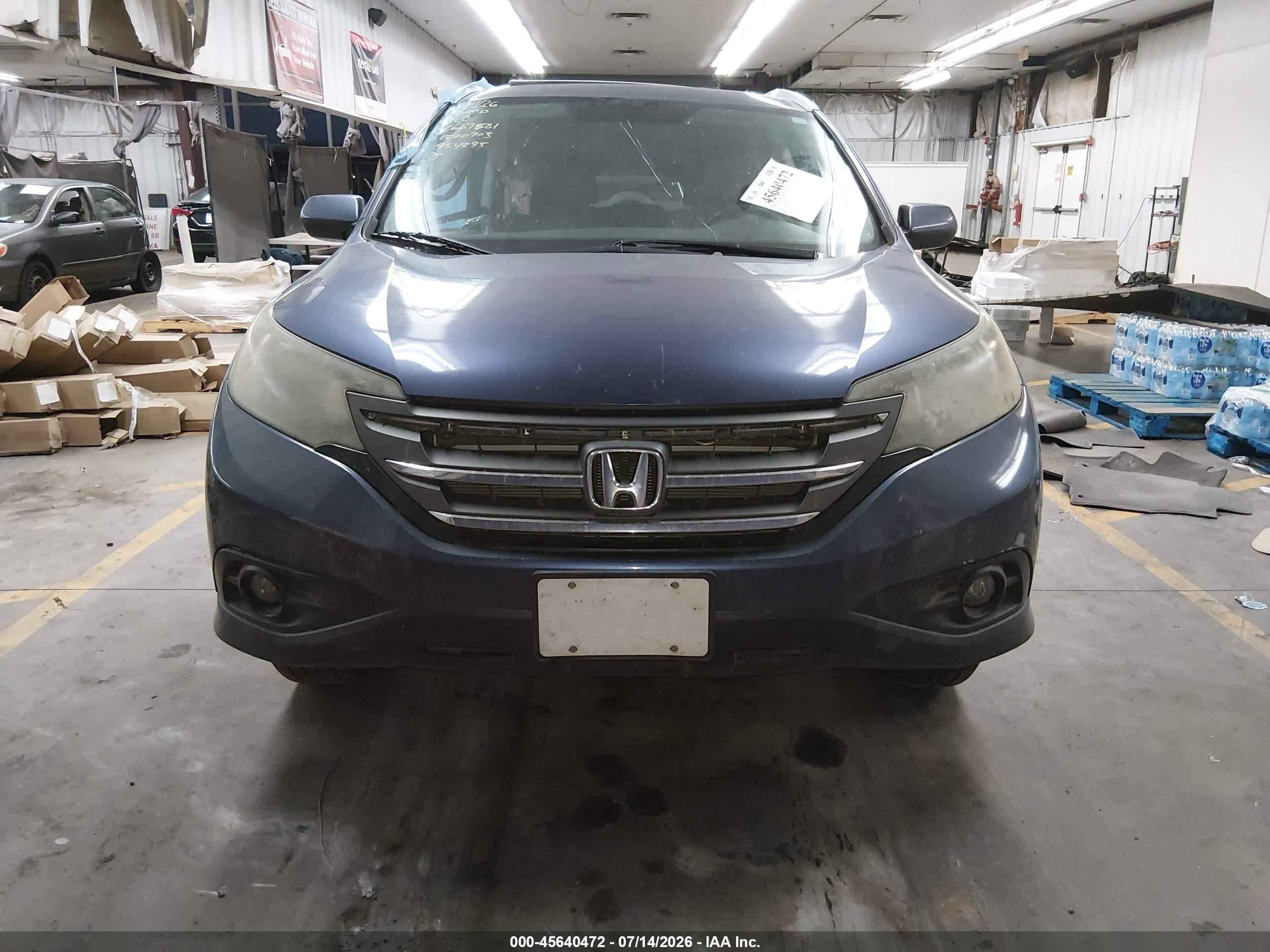 2014 Honda Cr-v Ex-l Blue vin: 2HKRM4H75EH667581