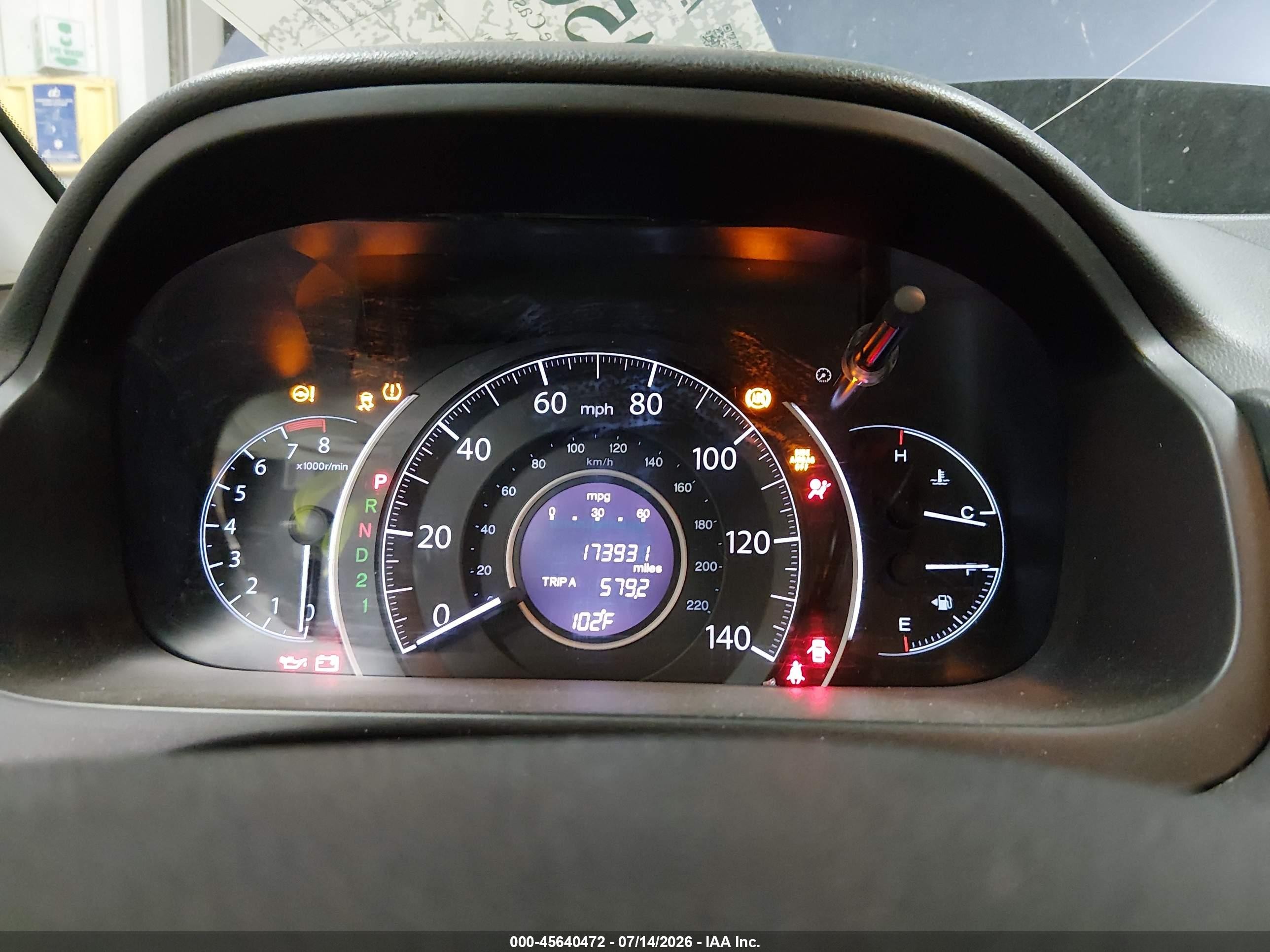 2014 Honda Cr-v Ex-l Blue vin: 2HKRM4H75EH667581