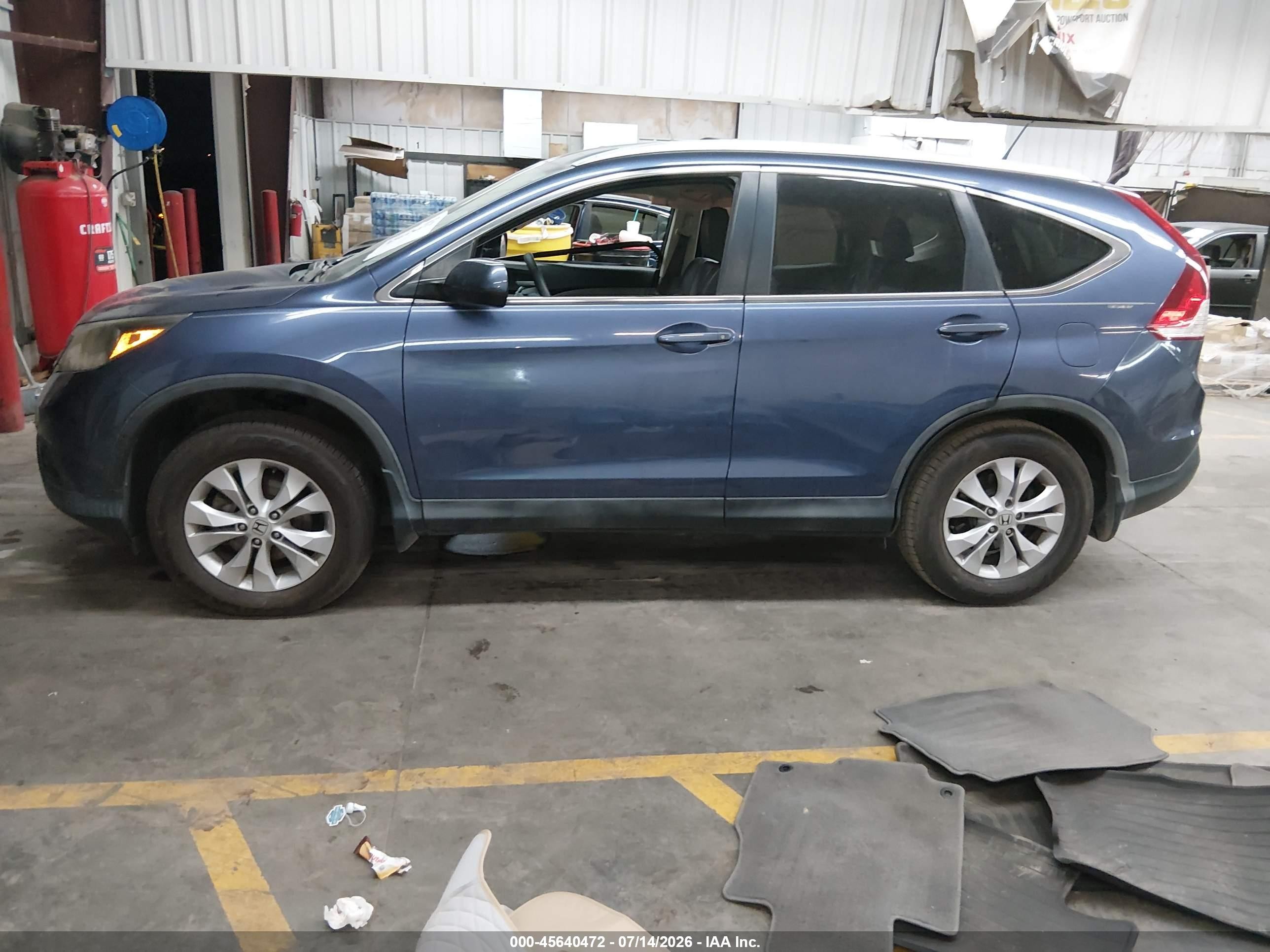 2014 Honda Cr-v Ex-l Blue vin: 2HKRM4H75EH667581