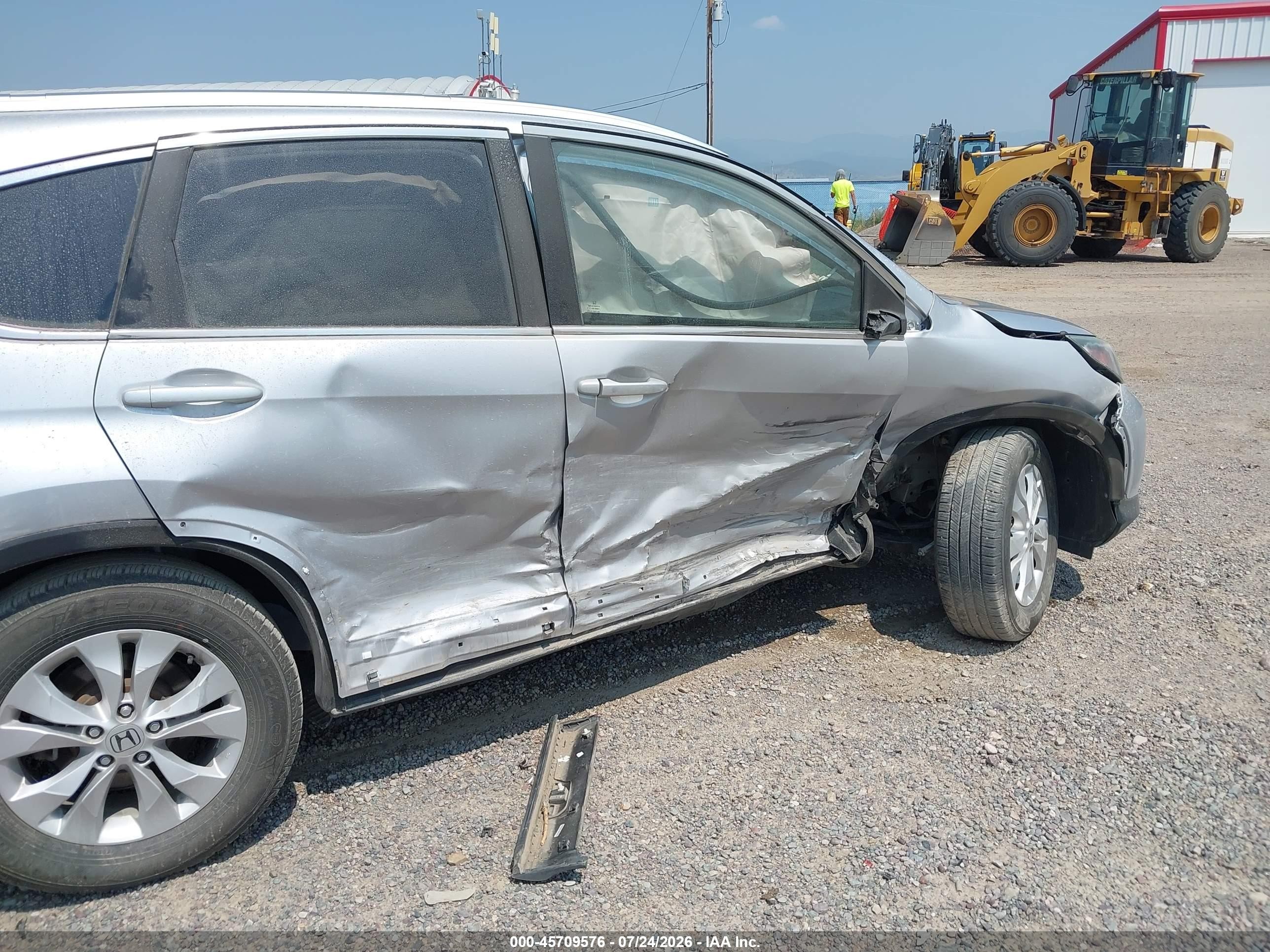 2014 Honda Cr-v Ex-l Silver vin: 2HKRM4H75EH679388