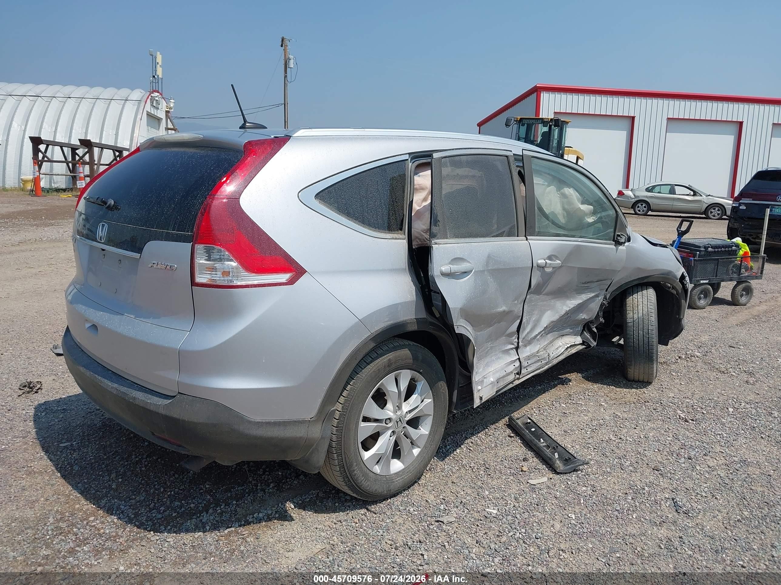 2014 Honda Cr-v Ex-l Silver vin: 2HKRM4H75EH679388