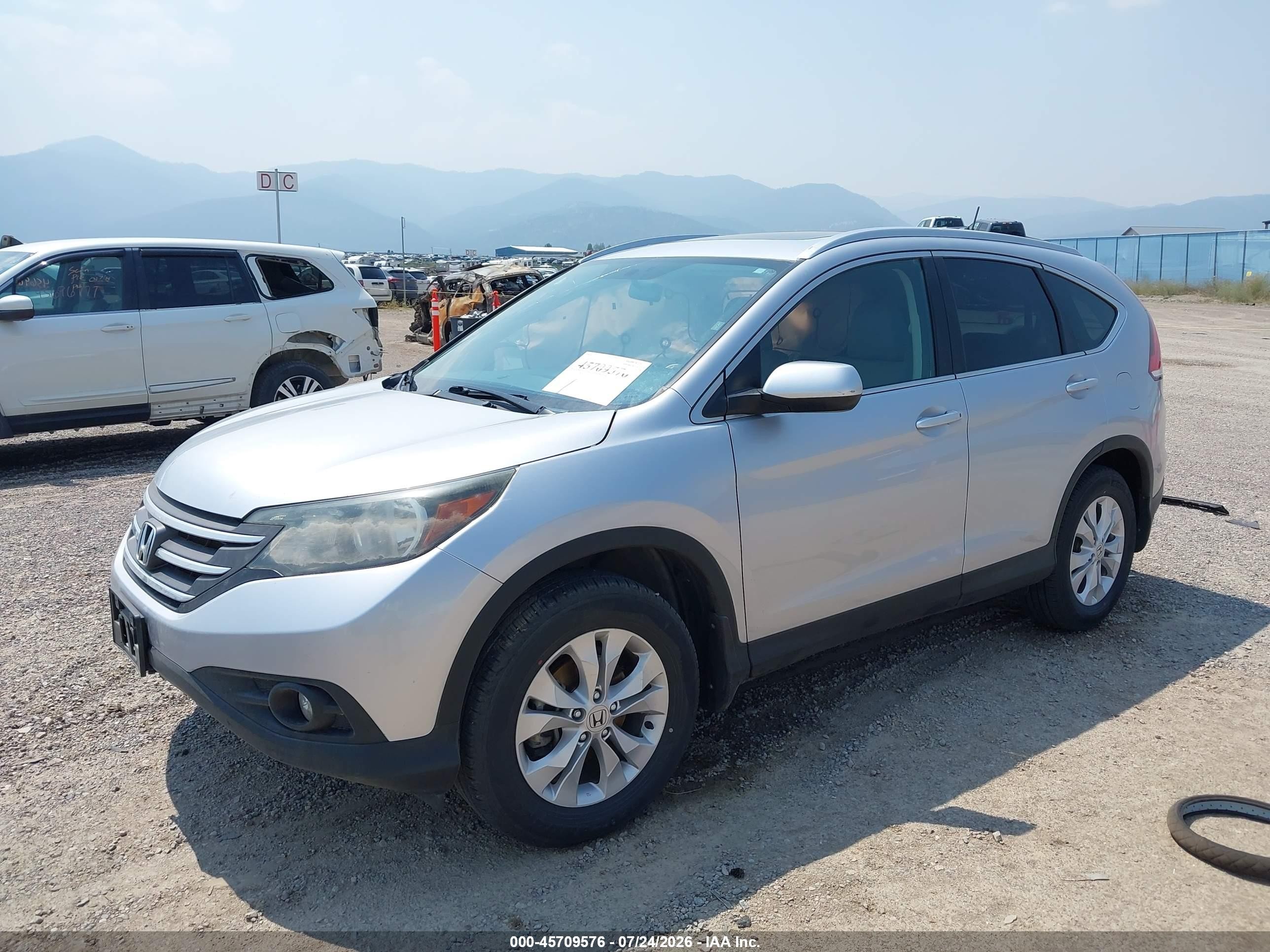2014 Honda Cr-v Ex-l Silver vin: 2HKRM4H75EH679388