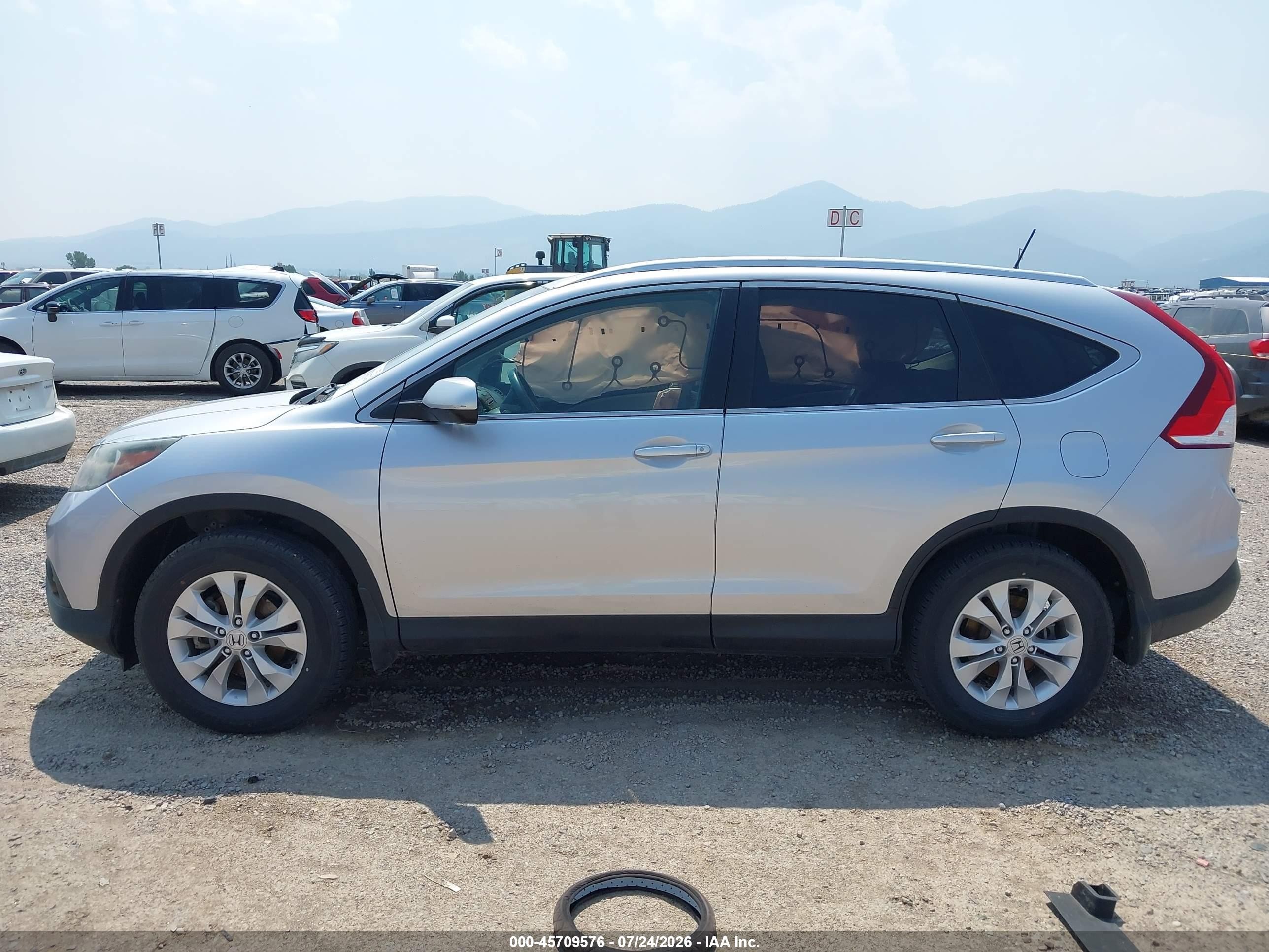 2014 Honda Cr-v Ex-l Silver vin: 2HKRM4H75EH679388