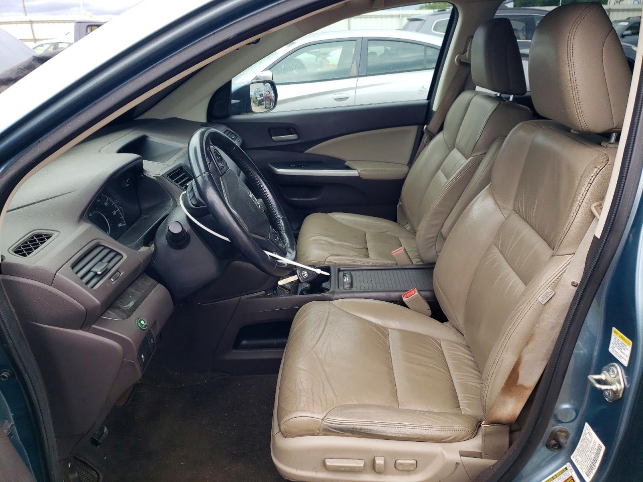 2014 Honda Cr-v Exl Blue vin: 2HKRM4H75EH682601
