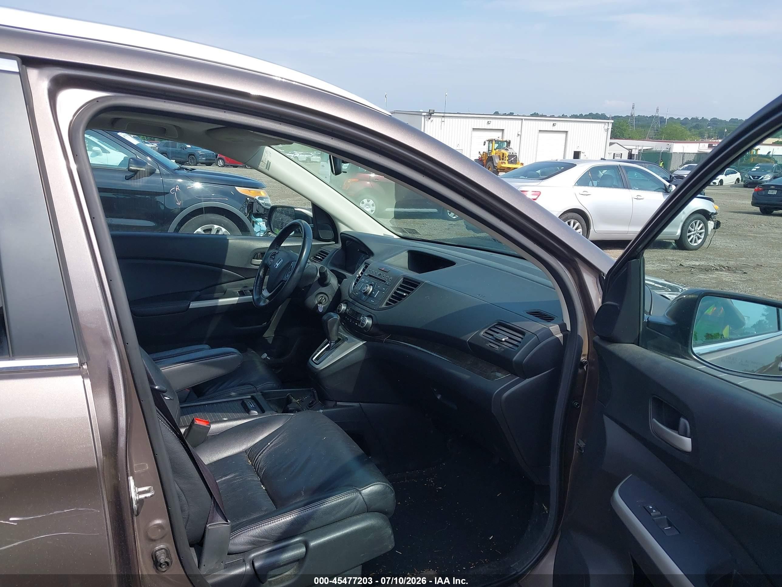 2014 Honda Cr-v Ex-l Коричневый vin: 2HKRM4H75EH683778