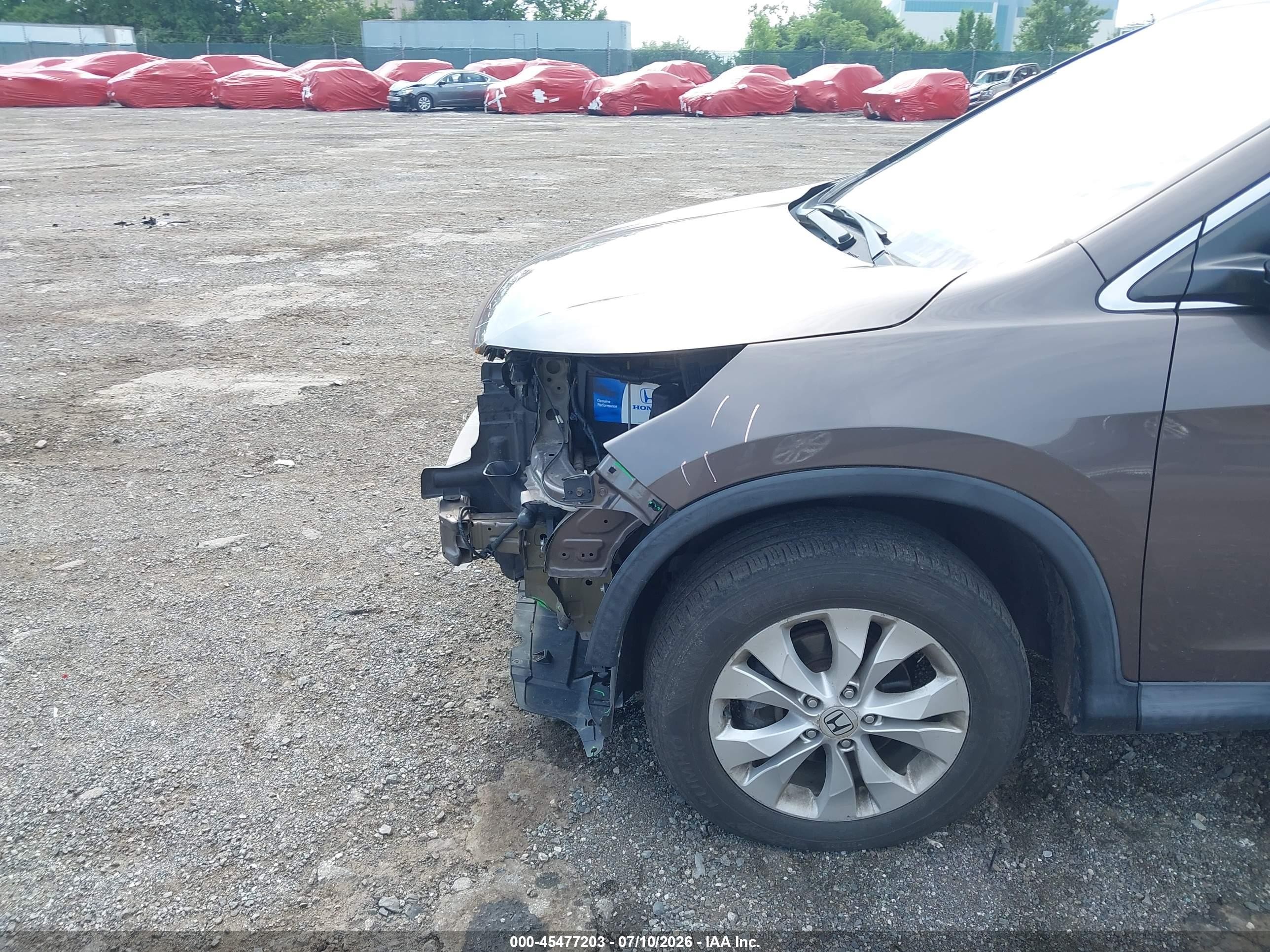 2014 Honda Cr-v Ex-l Коричневый vin: 2HKRM4H75EH683778