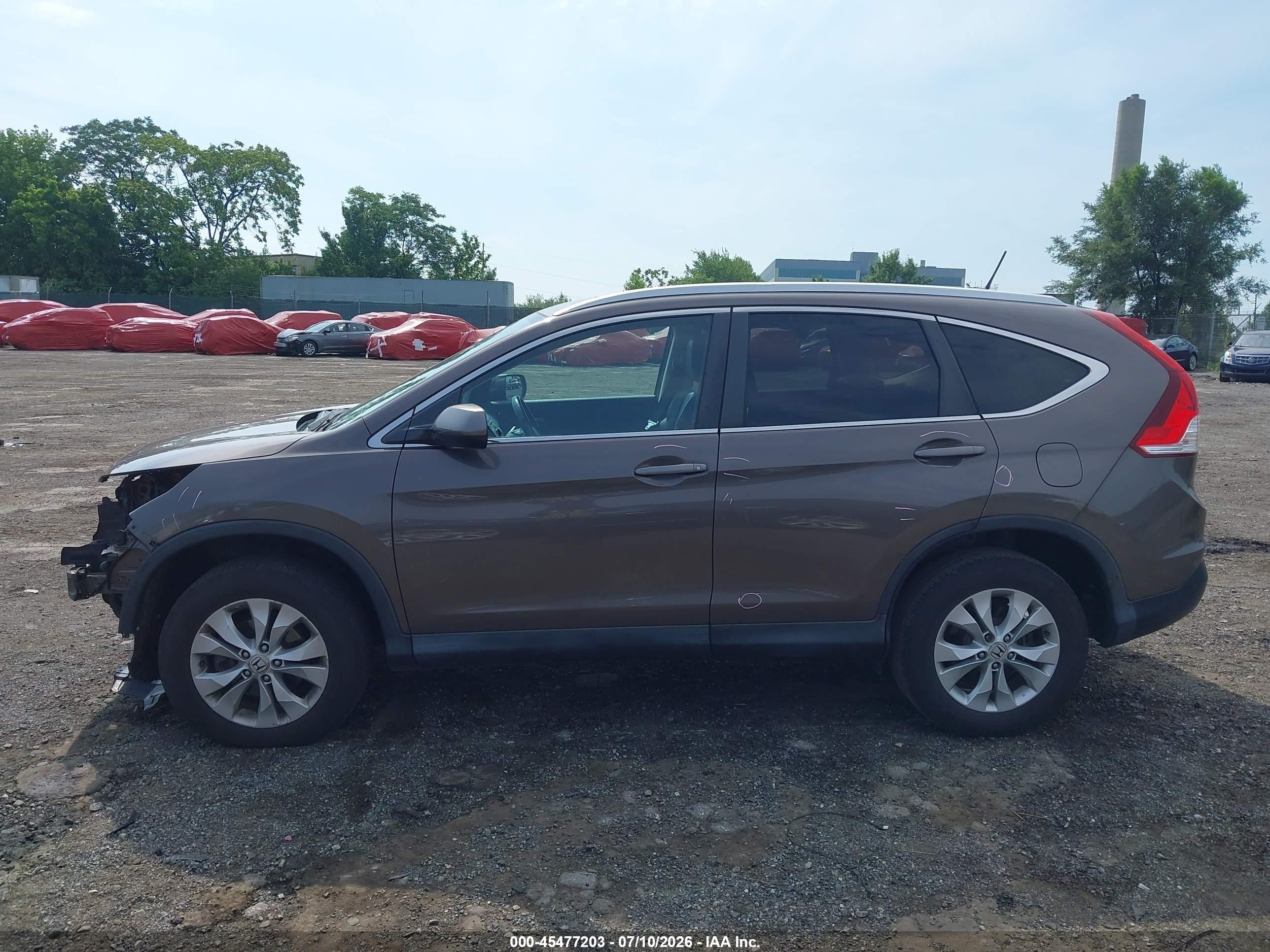 2014 Honda Cr-v Ex-l Коричневый vin: 2HKRM4H75EH683778