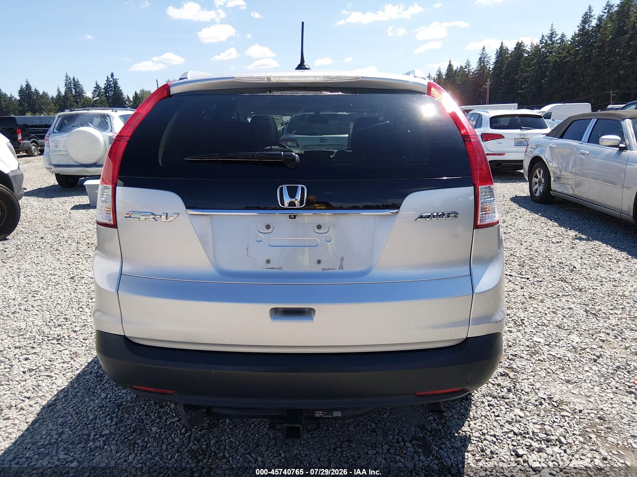 2014 Honda Cr-v Ex-l Silver vin: 2HKRM4H75EH693162