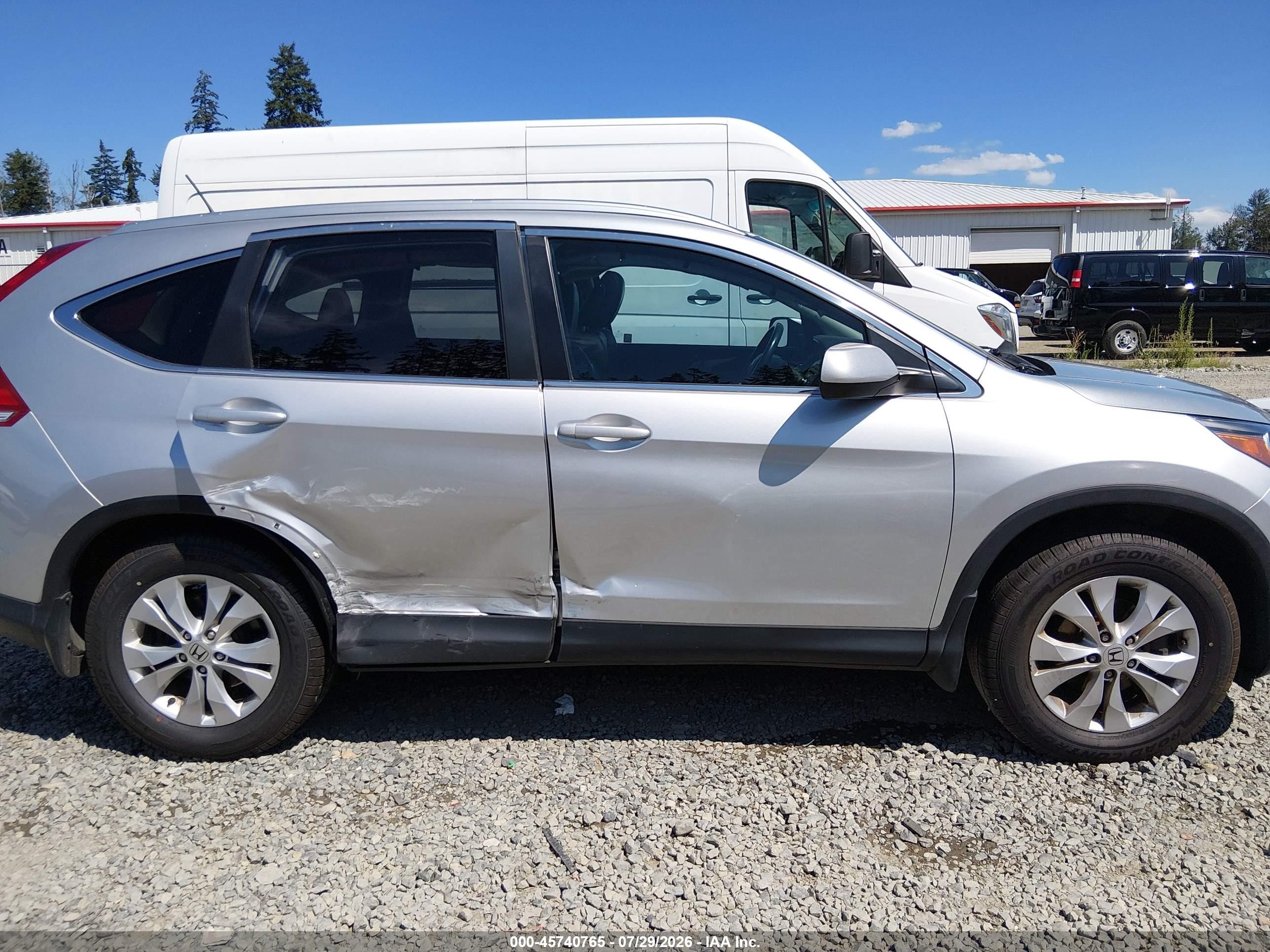 2014 Honda Cr-v Ex-l Silver vin: 2HKRM4H75EH693162