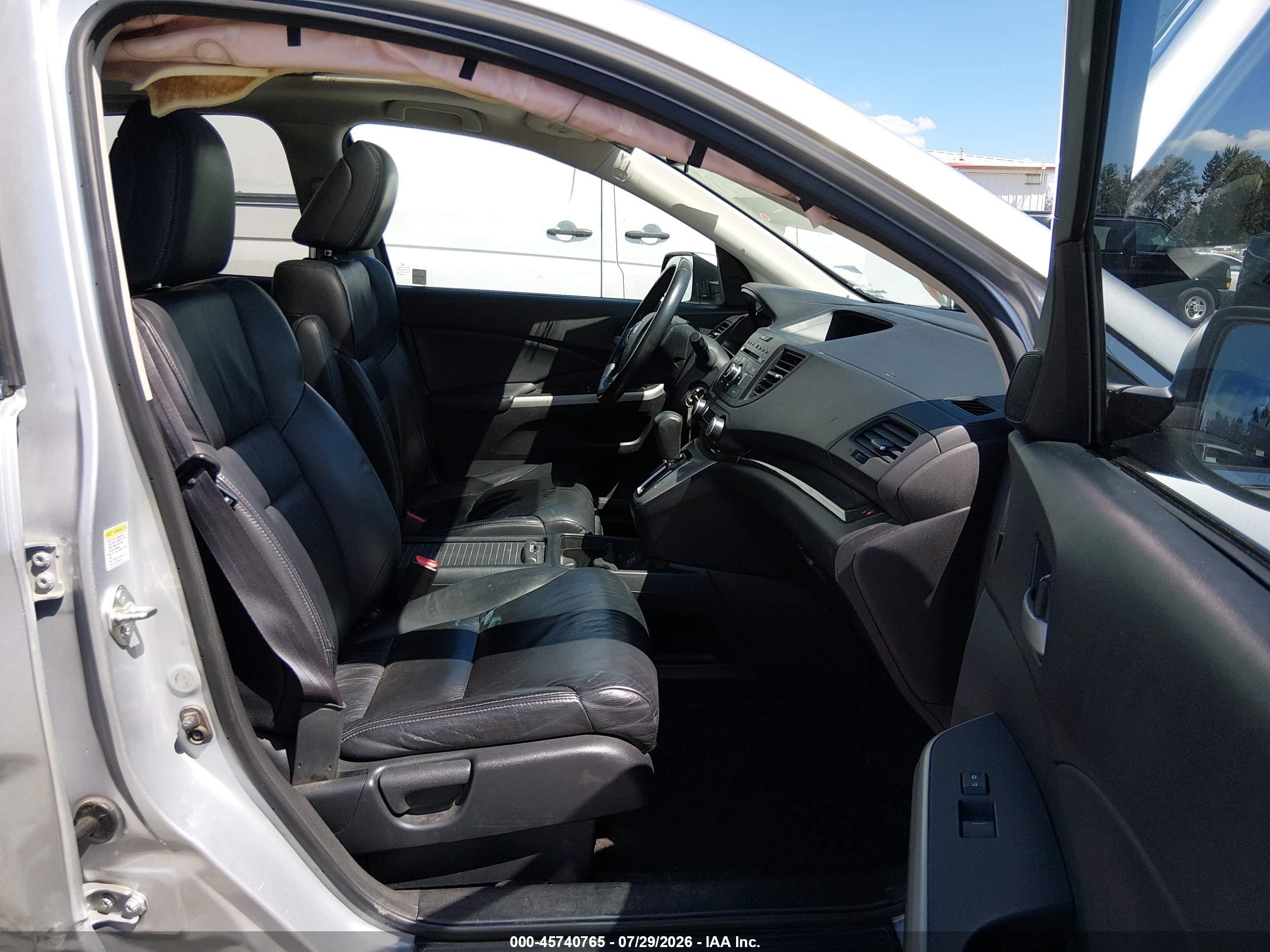 2014 Honda Cr-v Ex-l Silver vin: 2HKRM4H75EH693162
