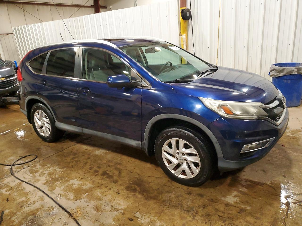 2015 Honda Cr-v Exl Blue vin: 2HKRM4H75FH601971