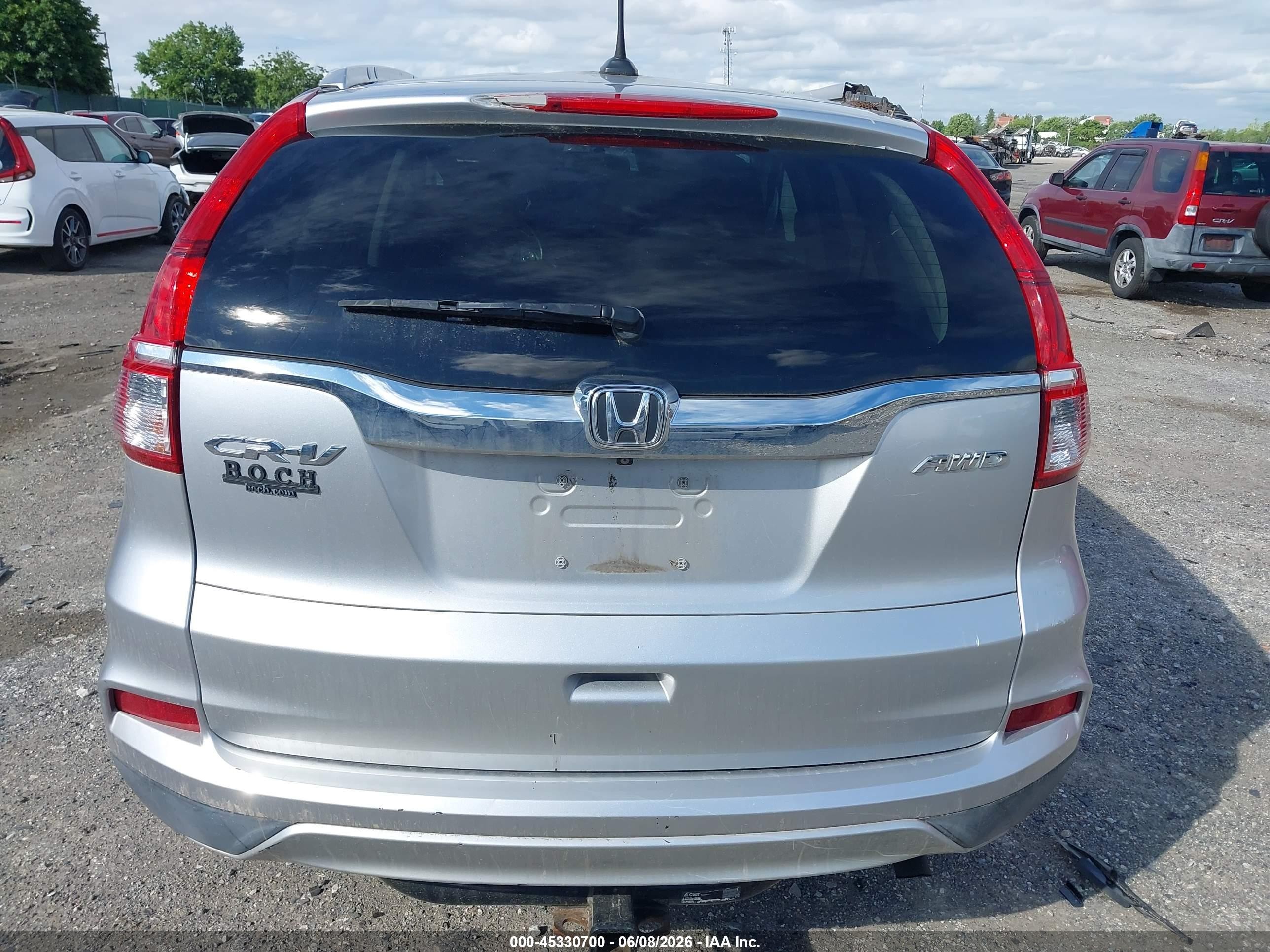 2015 Honda Cr-v Ex-l Silver vin: 2HKRM4H75FH604191