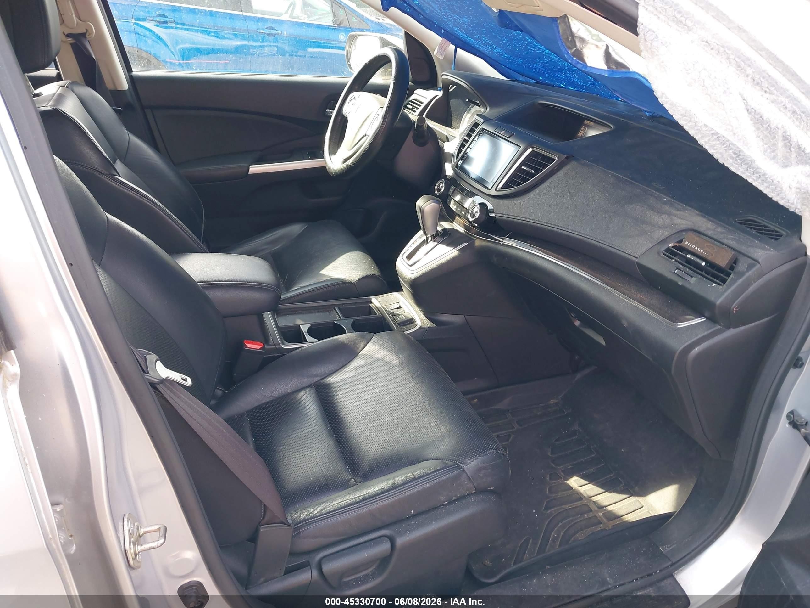 2015 Honda Cr-v Ex-l Silver vin: 2HKRM4H75FH604191