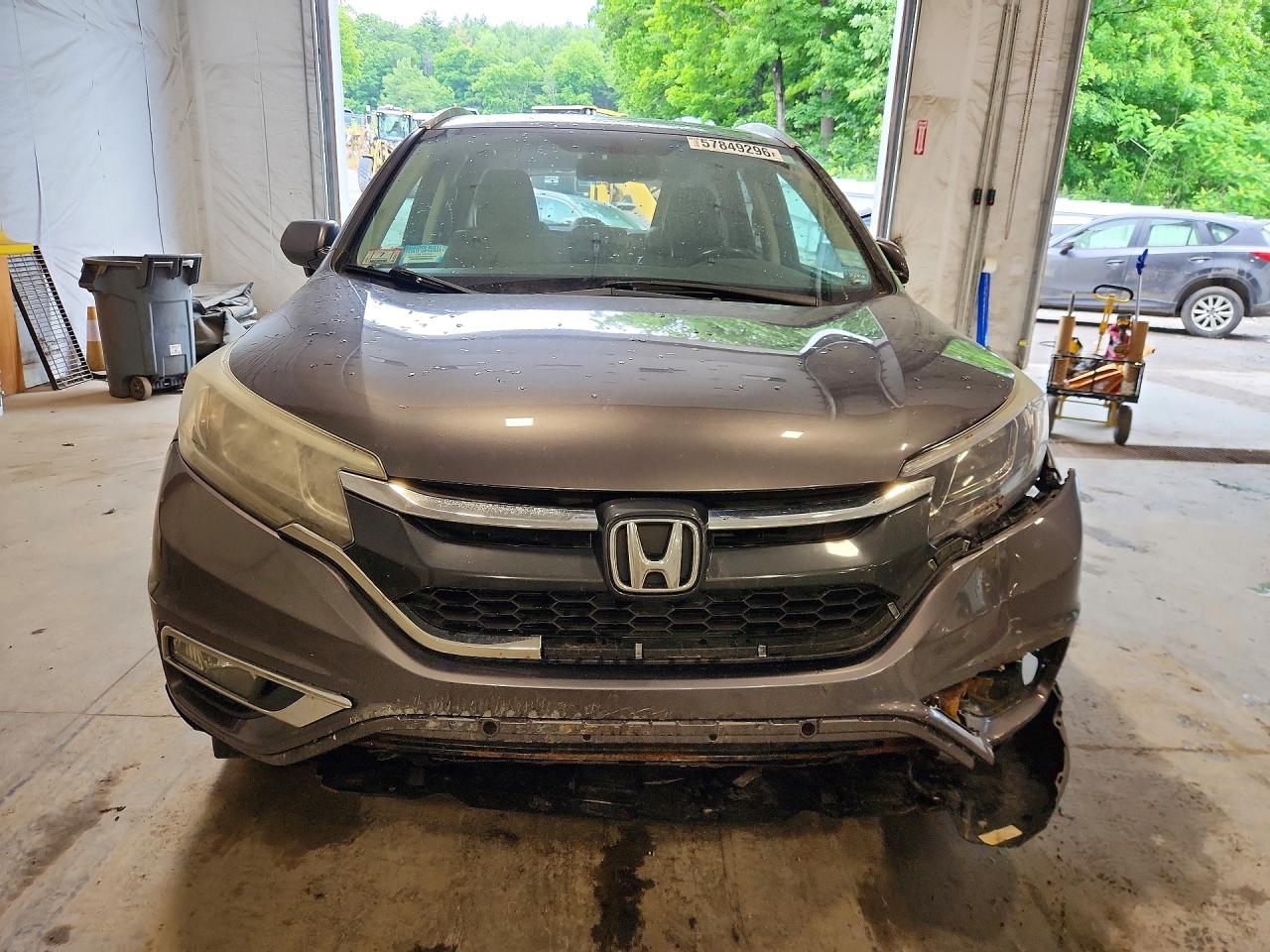 2015 Honda Cr-v Exl Gray vin: 2HKRM4H75FH634873