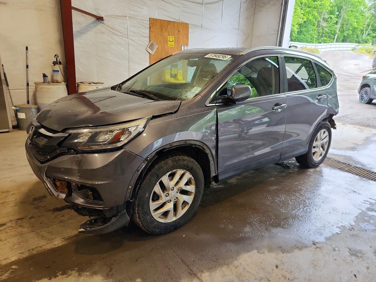 2015 Honda Cr-v Exl Gray vin: 2HKRM4H75FH634873