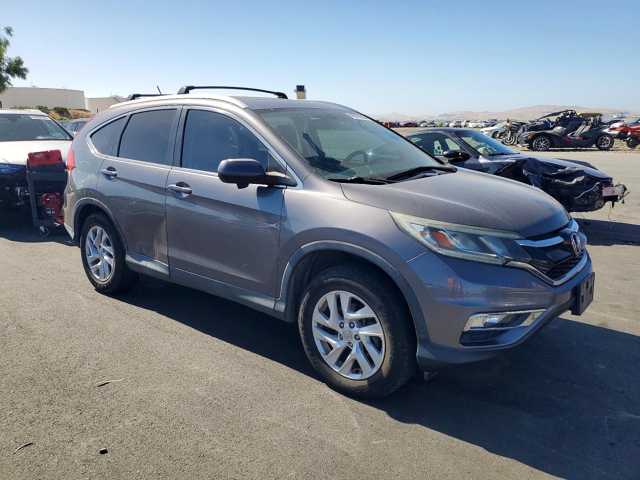 2015 Honda Cr-v Exl Gray vin: 2HKRM4H75FH650605