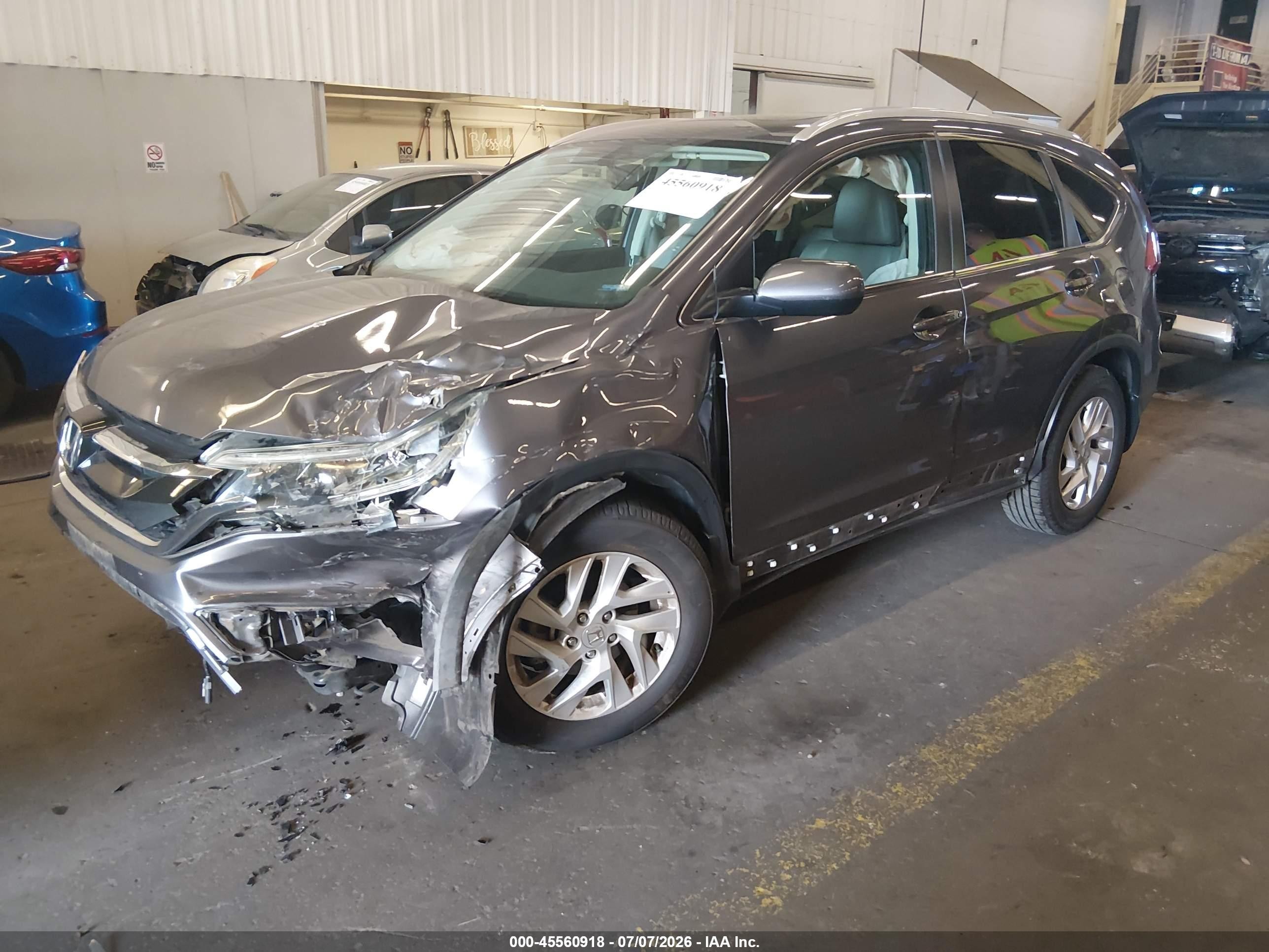 2015 Honda Cr-v Ex-l Pewter vin: 2HKRM4H75FH664228