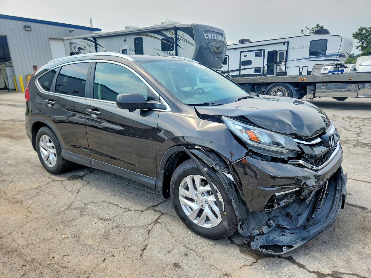 2015 Honda Cr-v Exl Gray vin: 2HKRM4H75FH667663