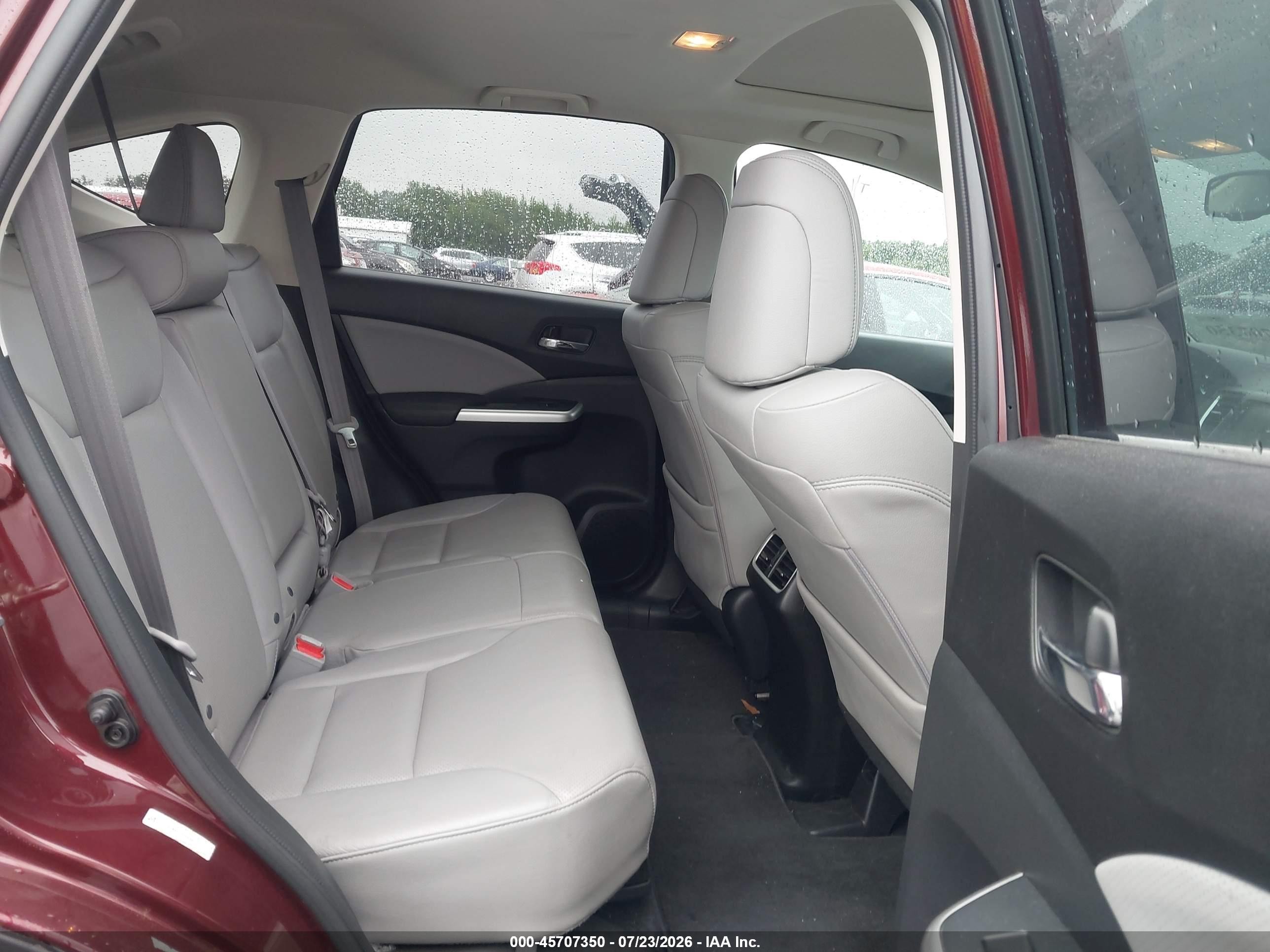 2015 Honda Cr-v Ex-l Burgundy vin: 2HKRM4H75FH681465