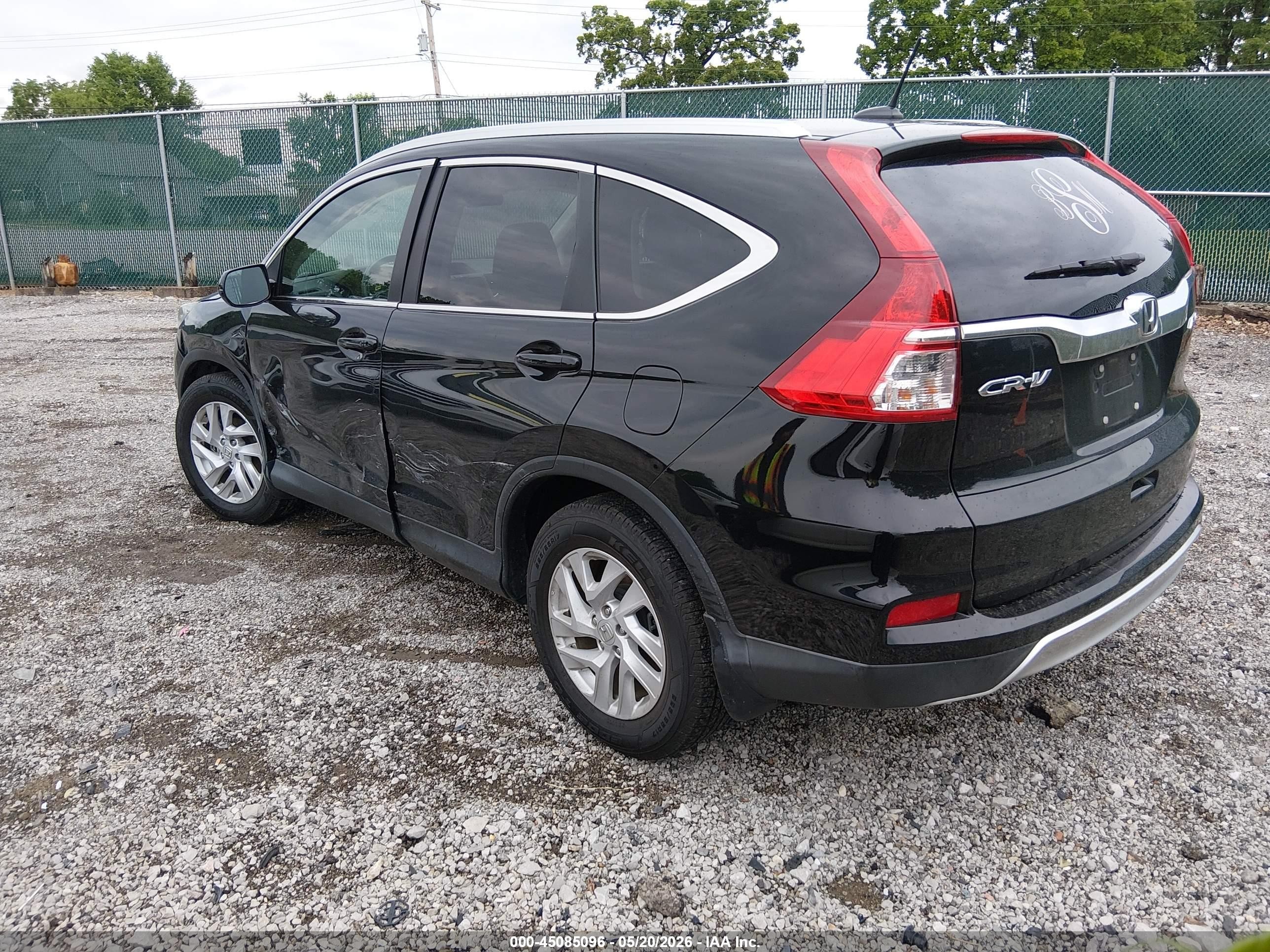 2015 Honda Cr-v Ex-l Черный vin: 2HKRM4H75FH682776
