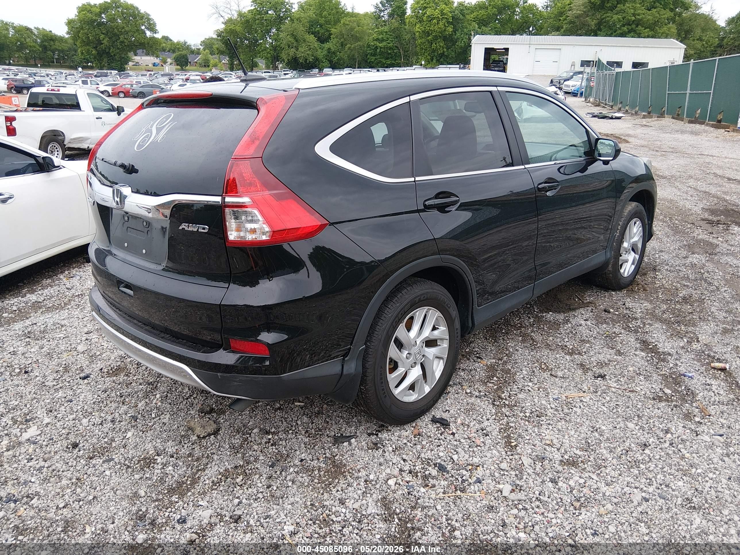 2015 Honda Cr-v Ex-l Черный vin: 2HKRM4H75FH682776