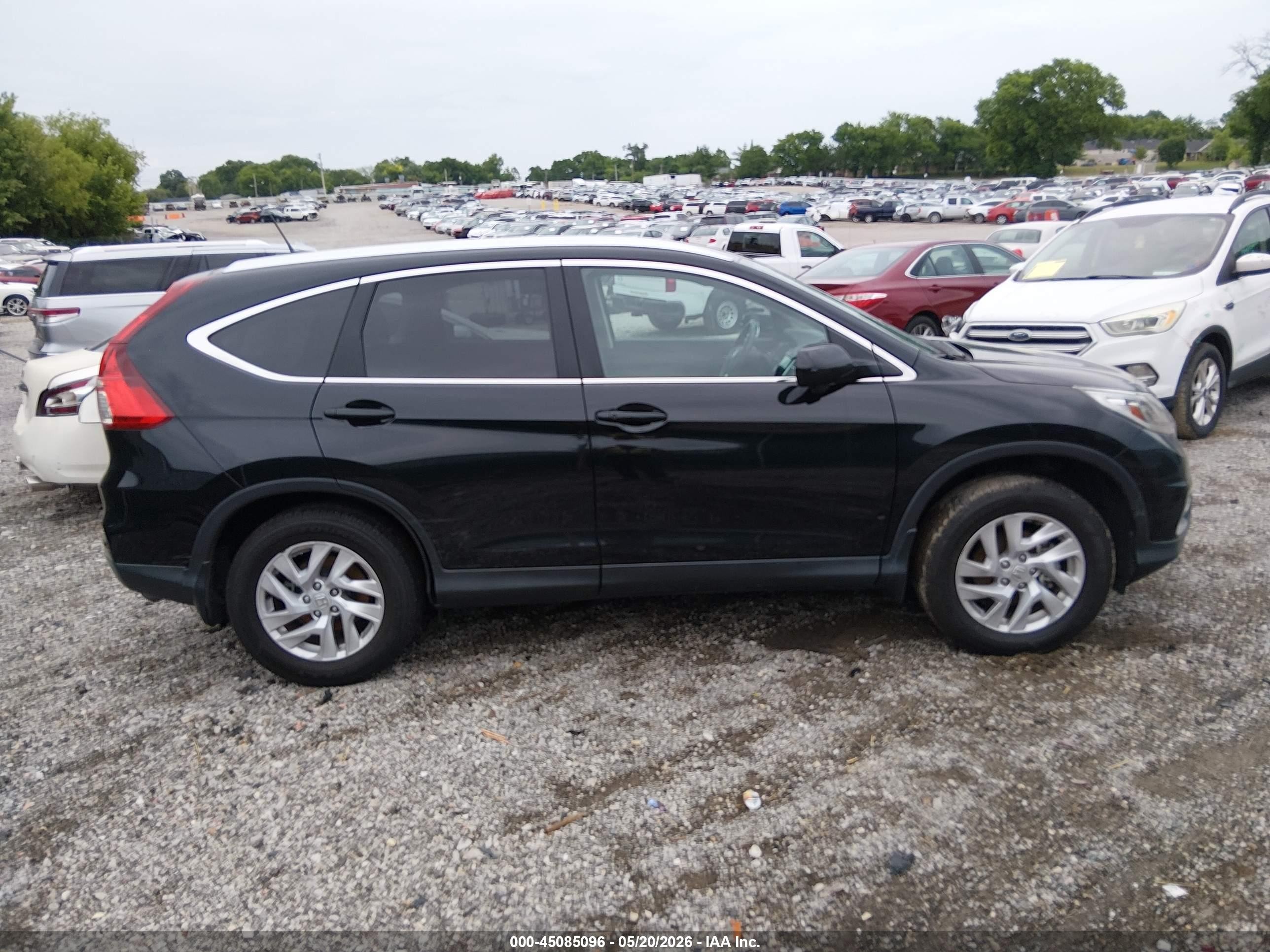 2015 Honda Cr-v Ex-l Черный vin: 2HKRM4H75FH682776