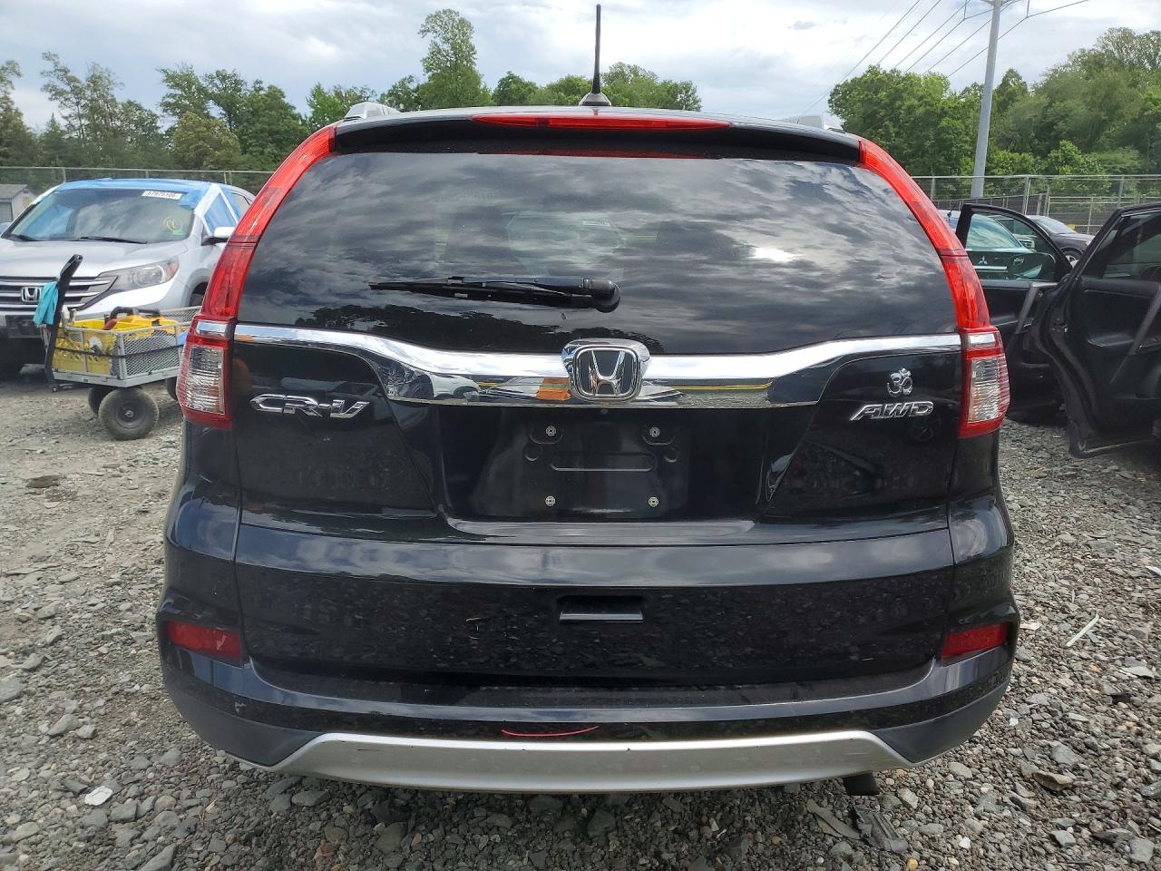 2015 Honda Cr-v Exl Black vin: 2HKRM4H75FH698783