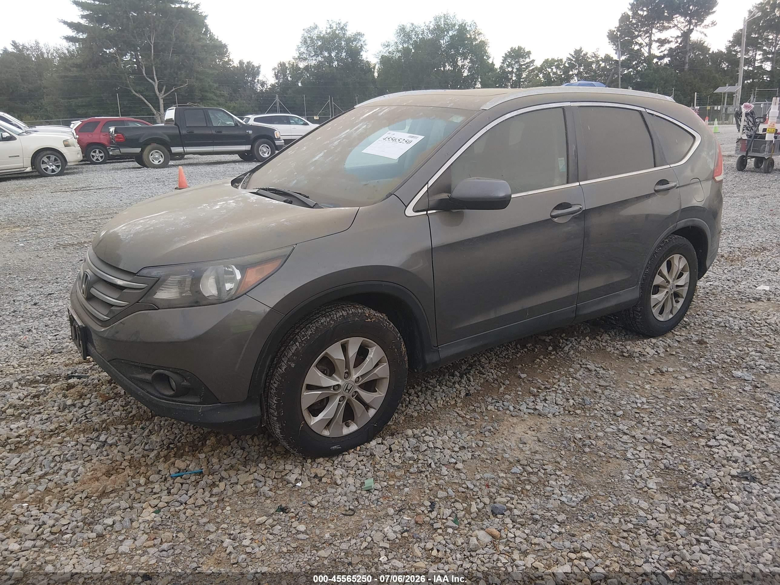 2012 Honda Cr-v Ex-l Gray vin: 2HKRM4H76CH602168