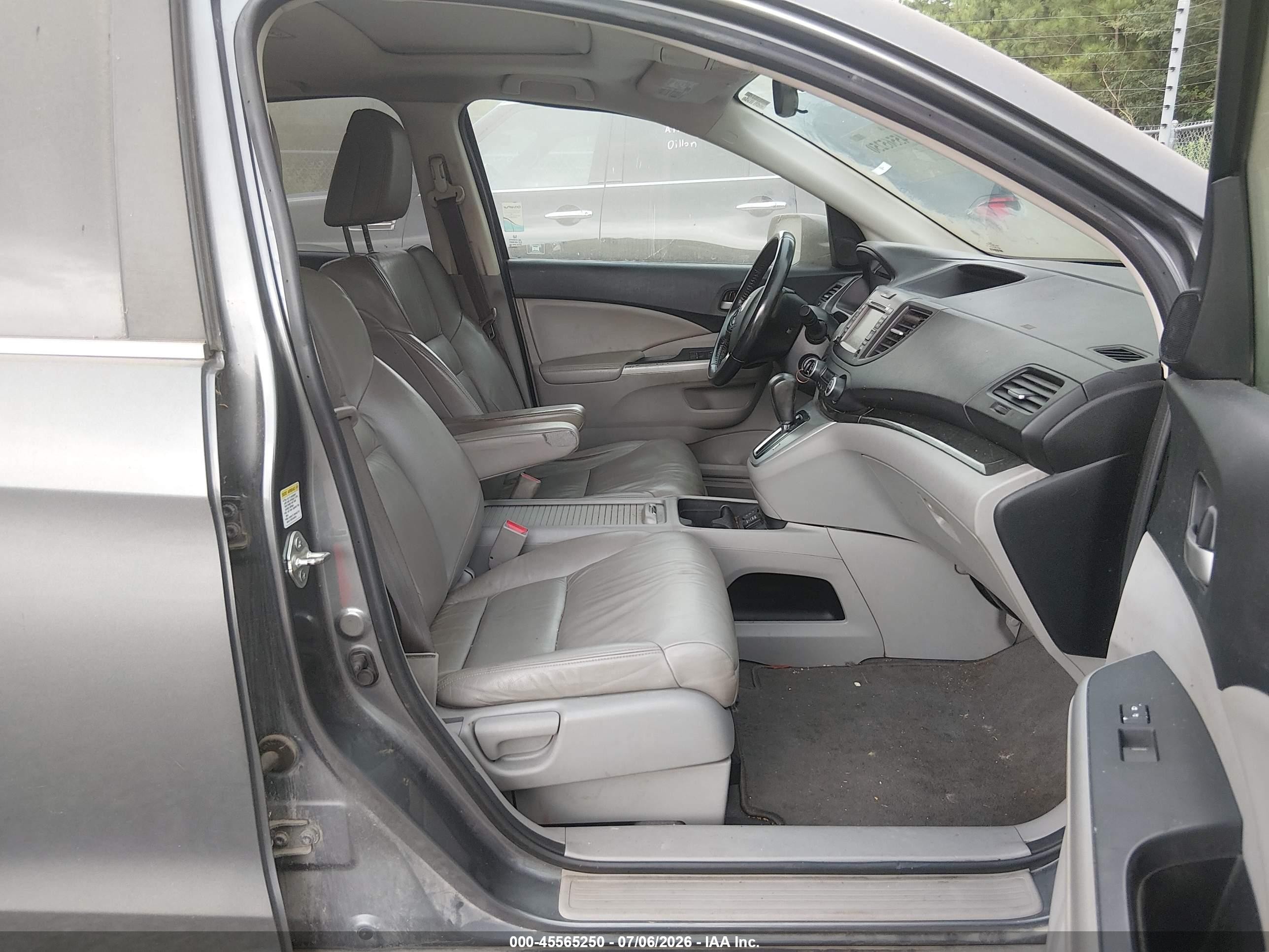 2012 Honda Cr-v Ex-l Gray vin: 2HKRM4H76CH602168