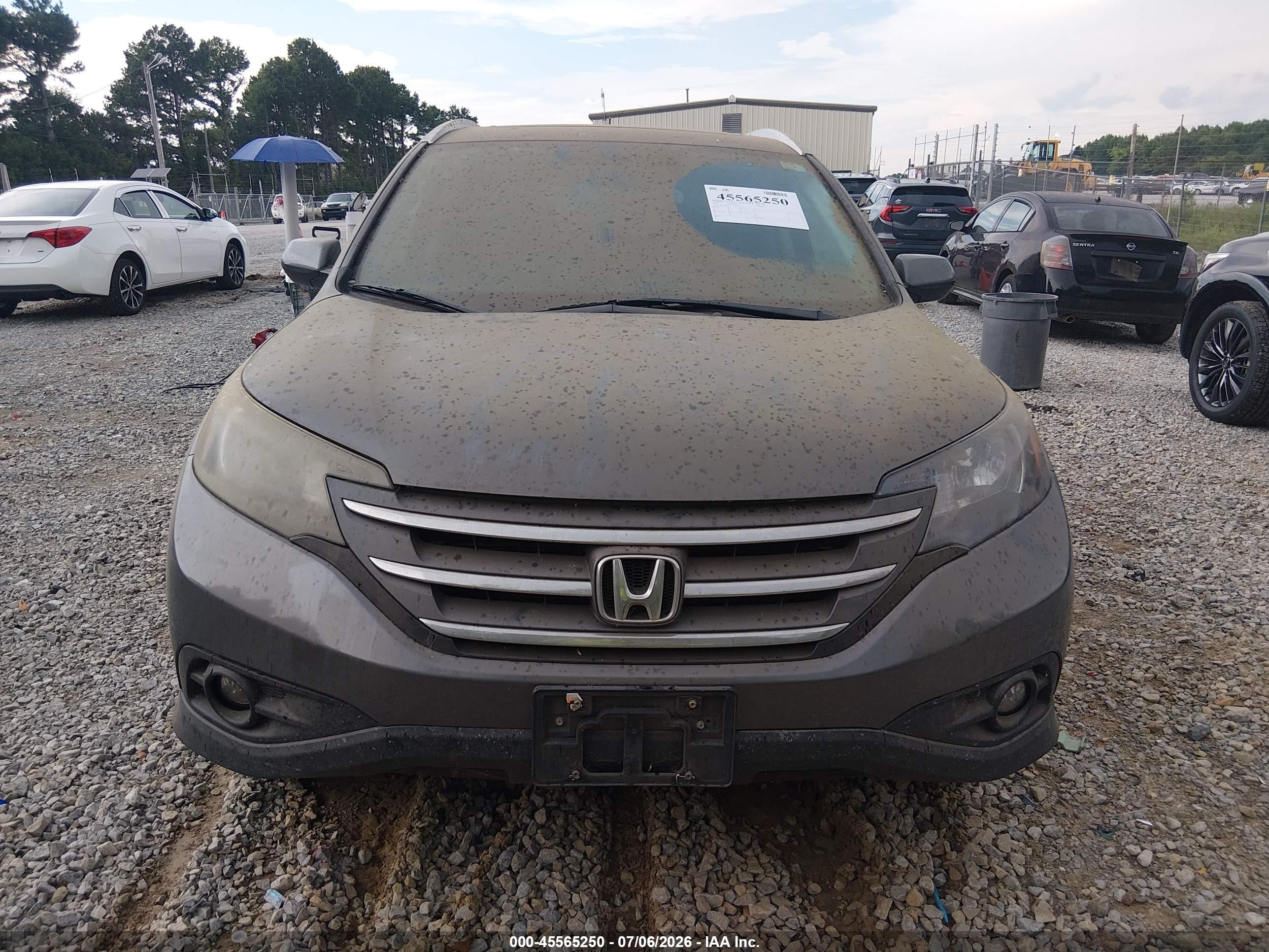 2012 Honda Cr-v Ex-l Gray vin: 2HKRM4H76CH602168