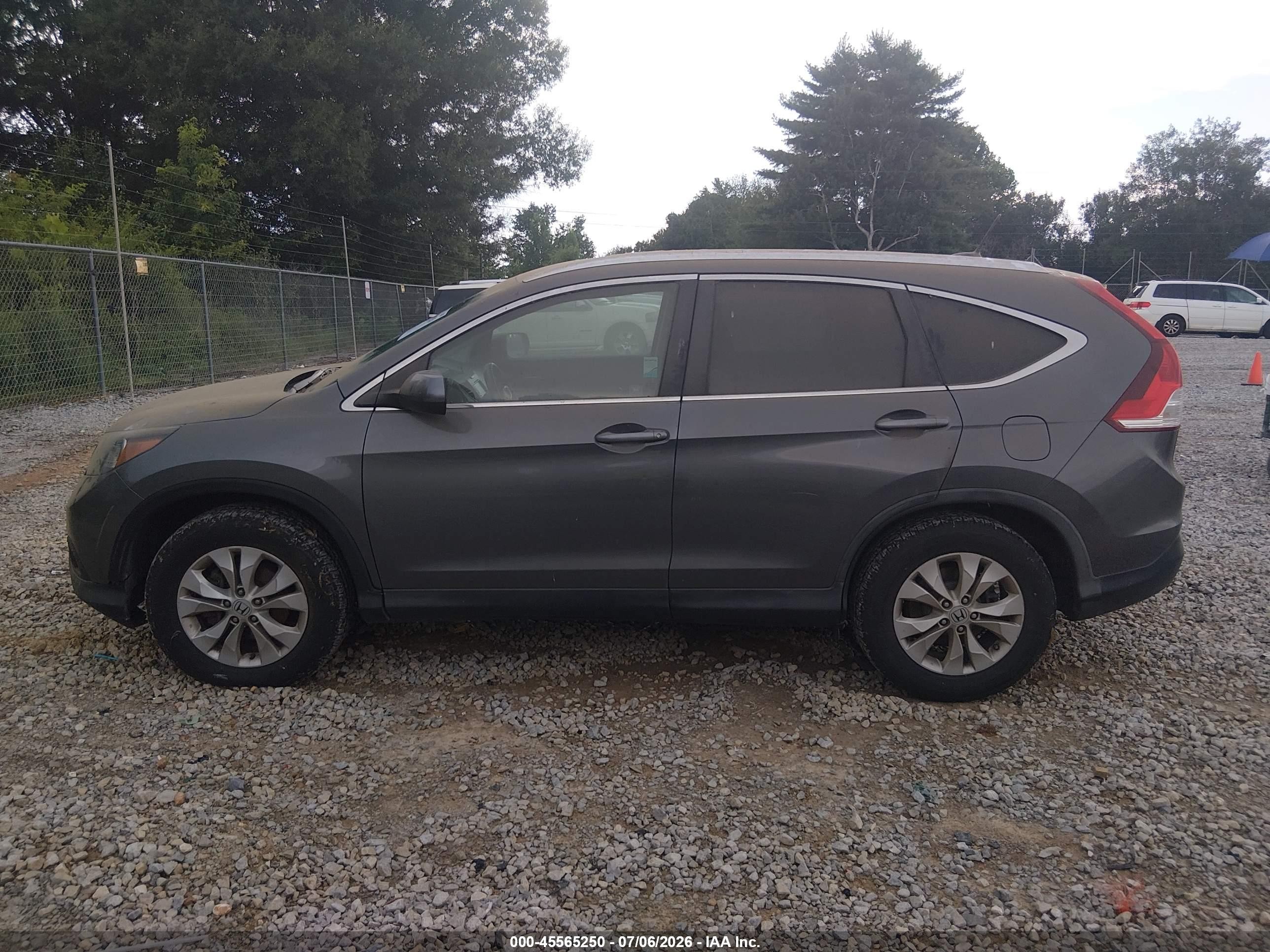 2012 Honda Cr-v Ex-l Gray vin: 2HKRM4H76CH602168
