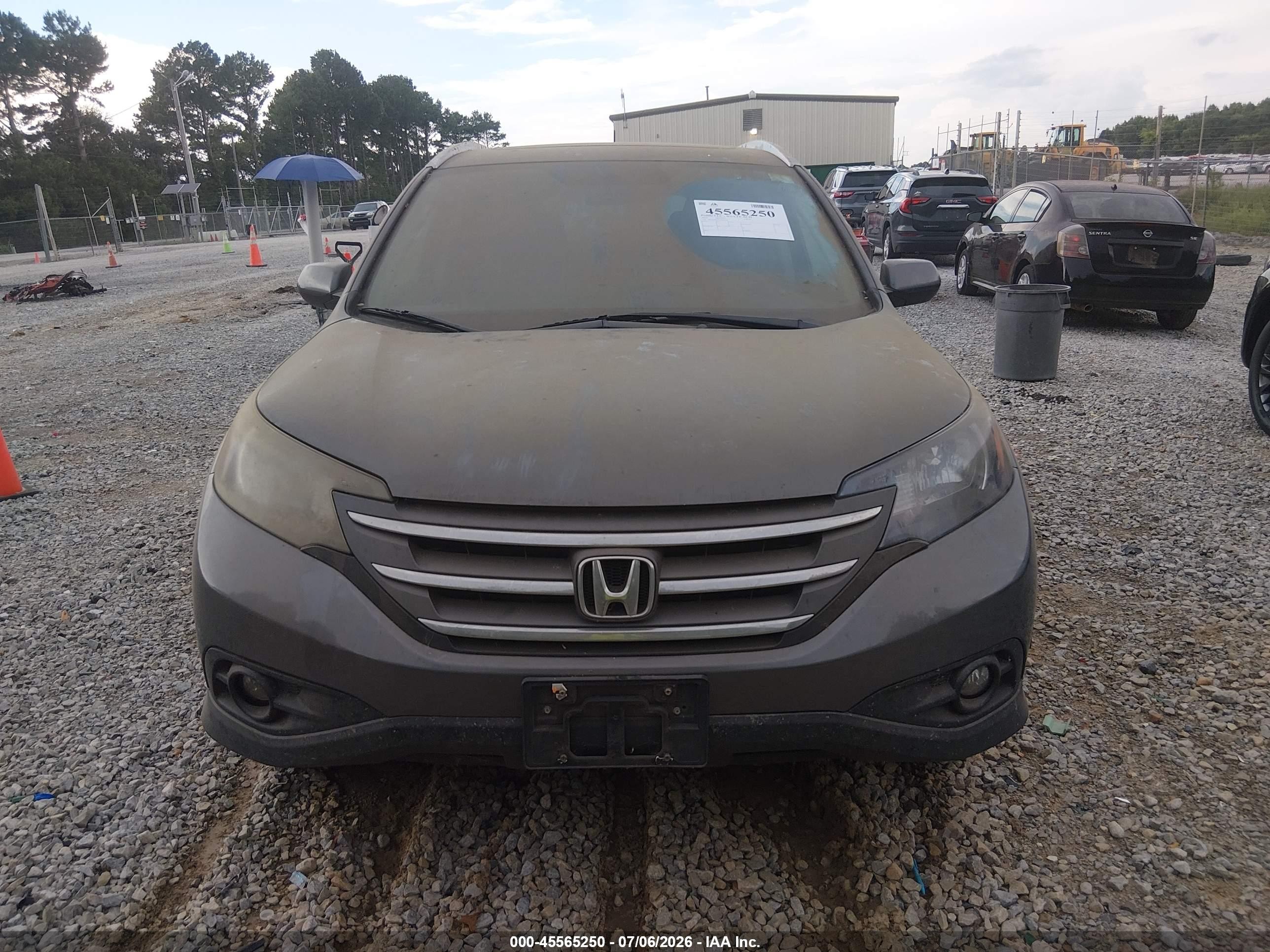 2012 Honda Cr-v Ex-l Gray vin: 2HKRM4H76CH602168