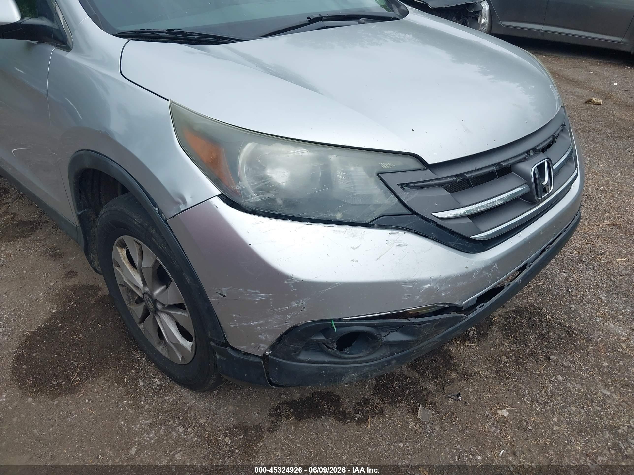 2012 Honda Cr-v Ex-l Silver vin: 2HKRM4H76CH605880