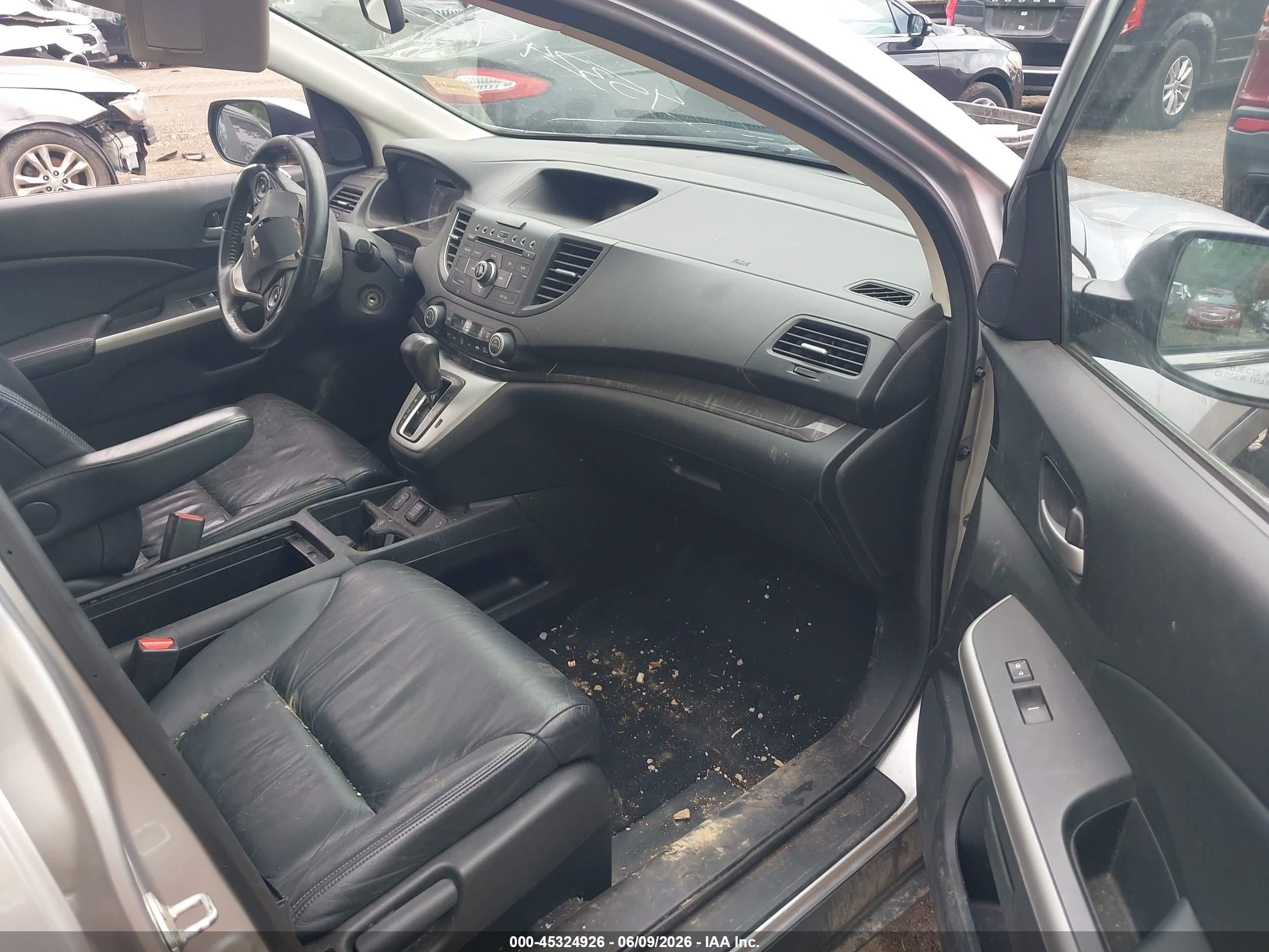 2012 Honda Cr-v Ex-l Silver vin: 2HKRM4H76CH605880