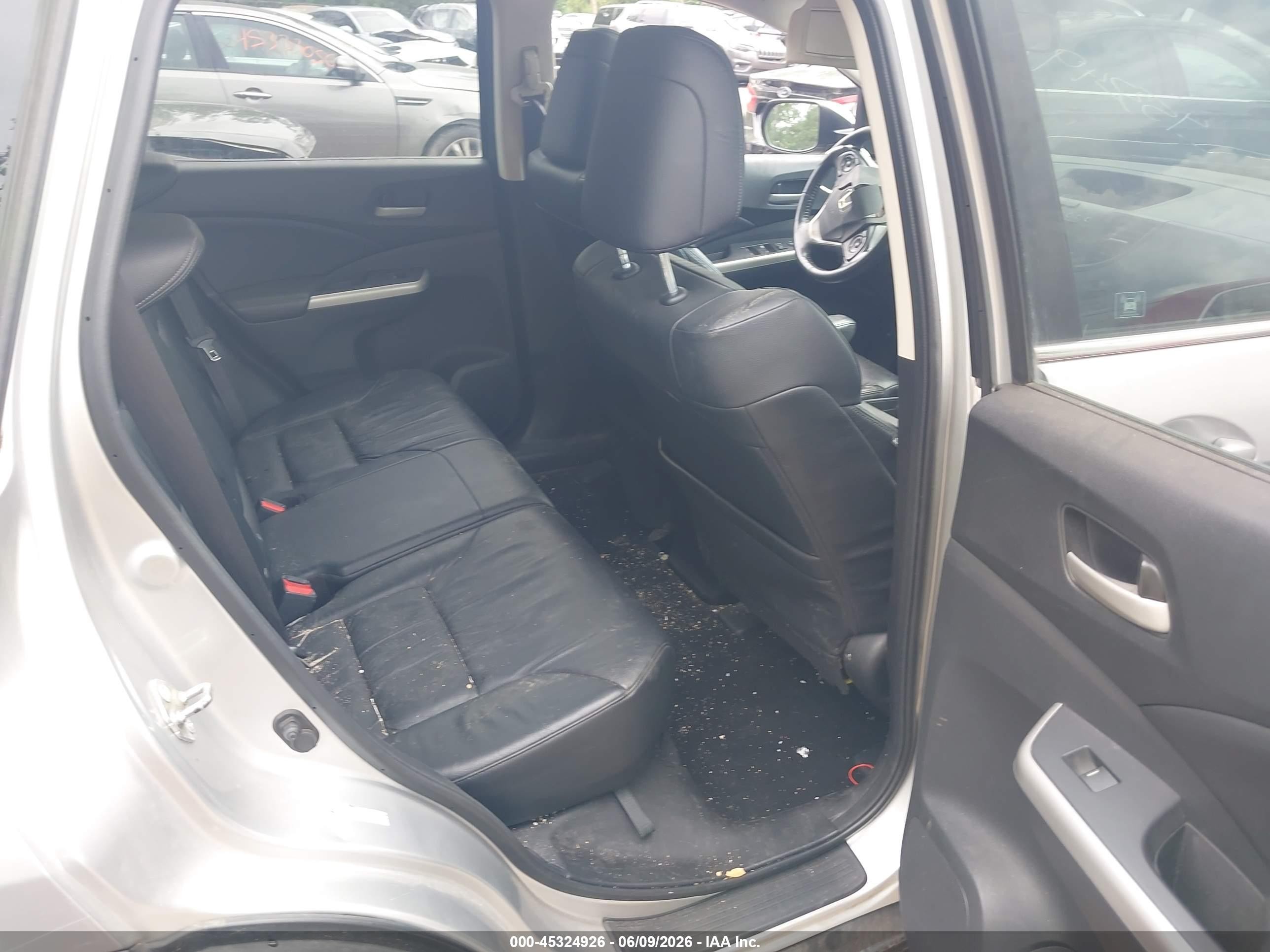 2012 Honda Cr-v Ex-l Silver vin: 2HKRM4H76CH605880