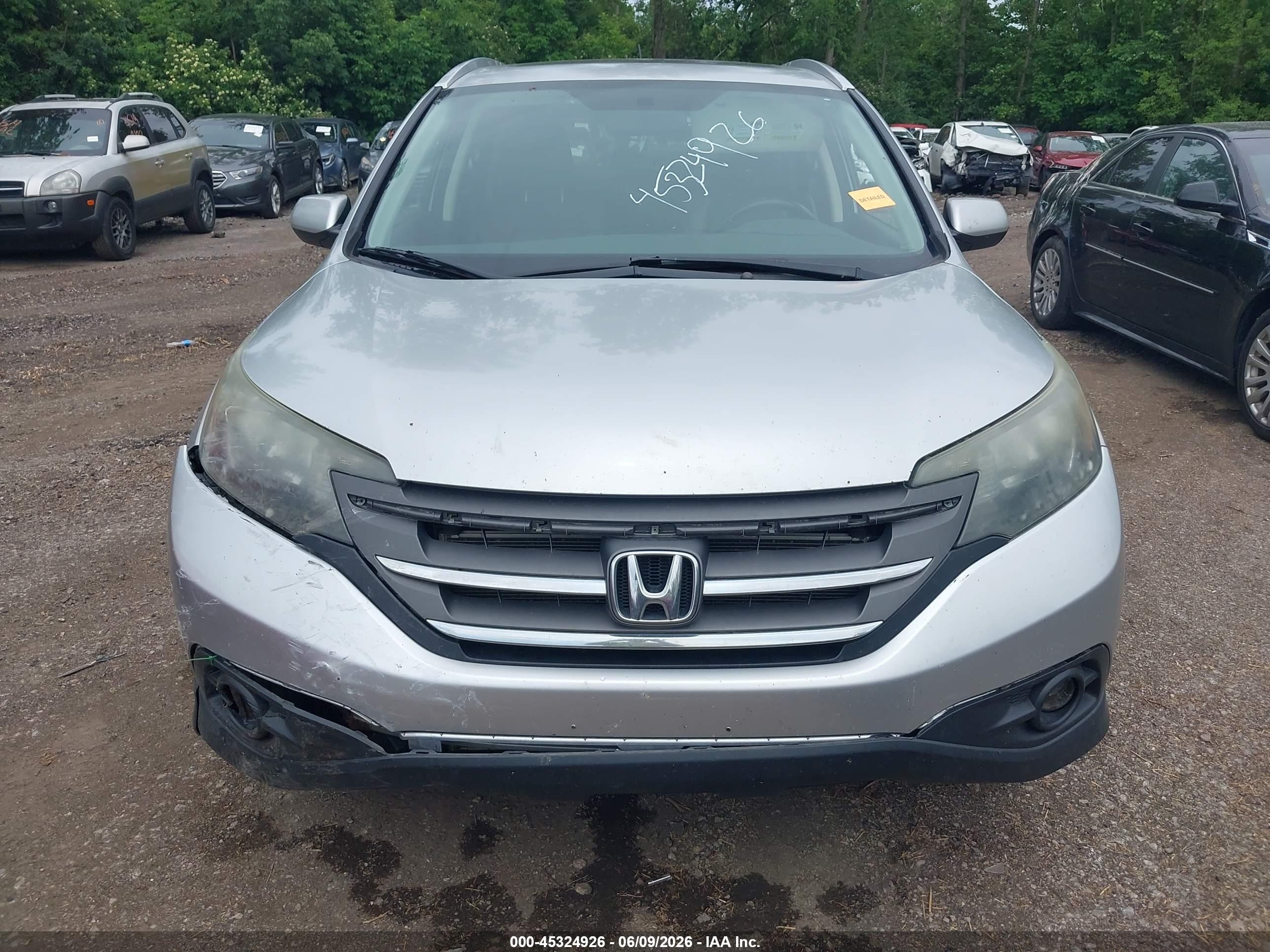 2012 Honda Cr-v Ex-l Silver vin: 2HKRM4H76CH605880