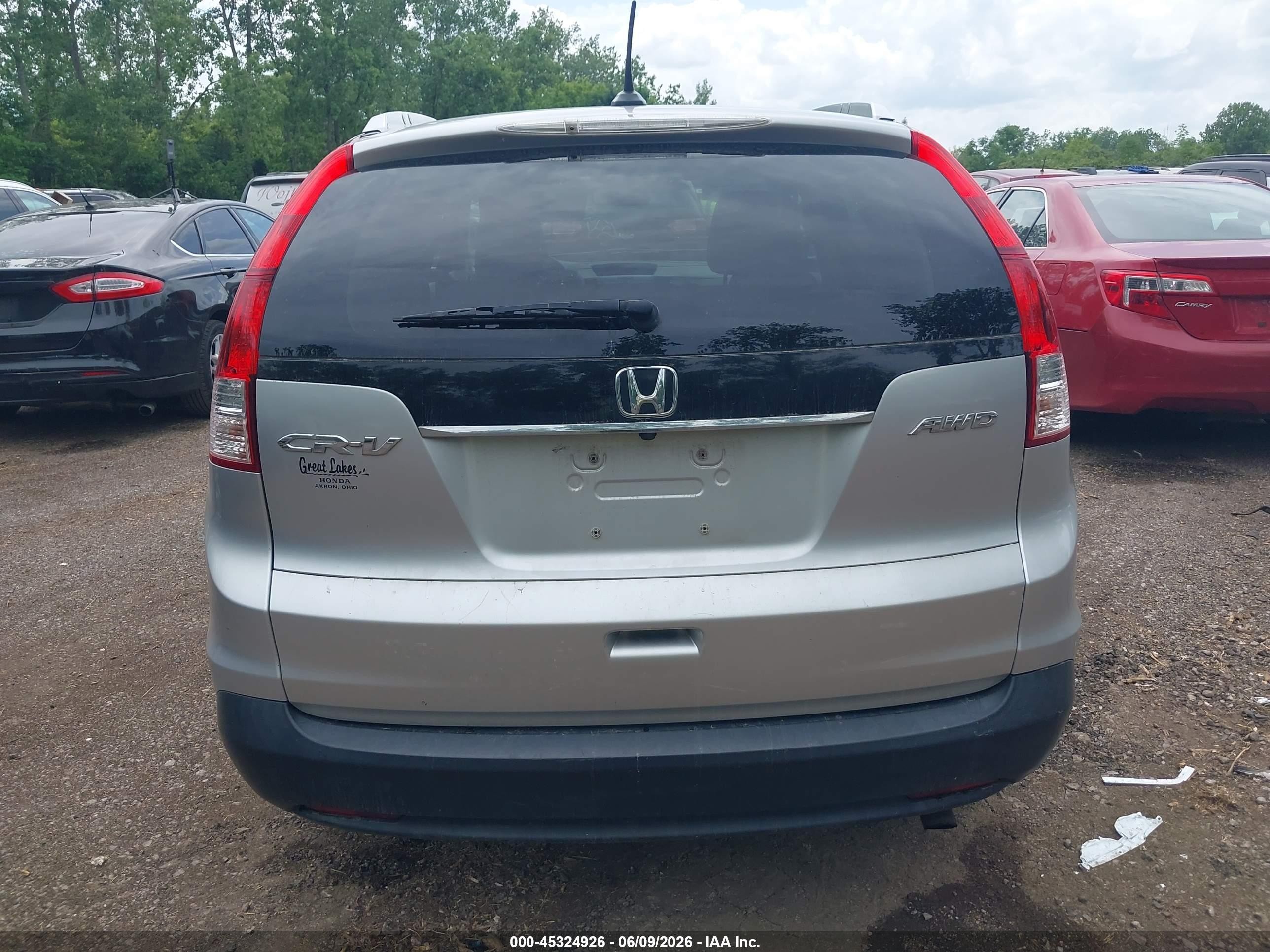 2012 Honda Cr-v Ex-l Silver vin: 2HKRM4H76CH605880