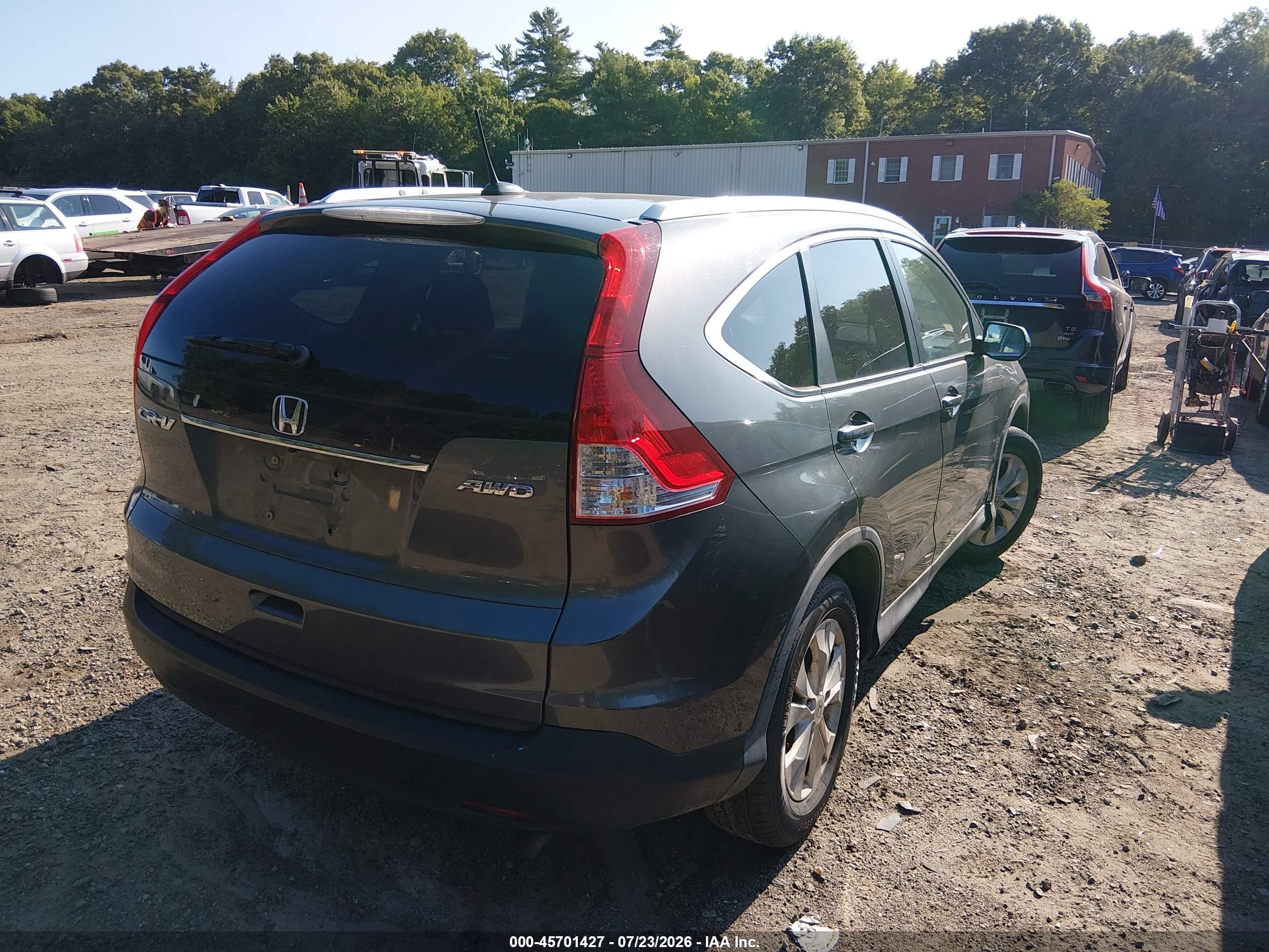 2012 Honda Cr-v Ex-l Серый vin: 2HKRM4H76CH610710