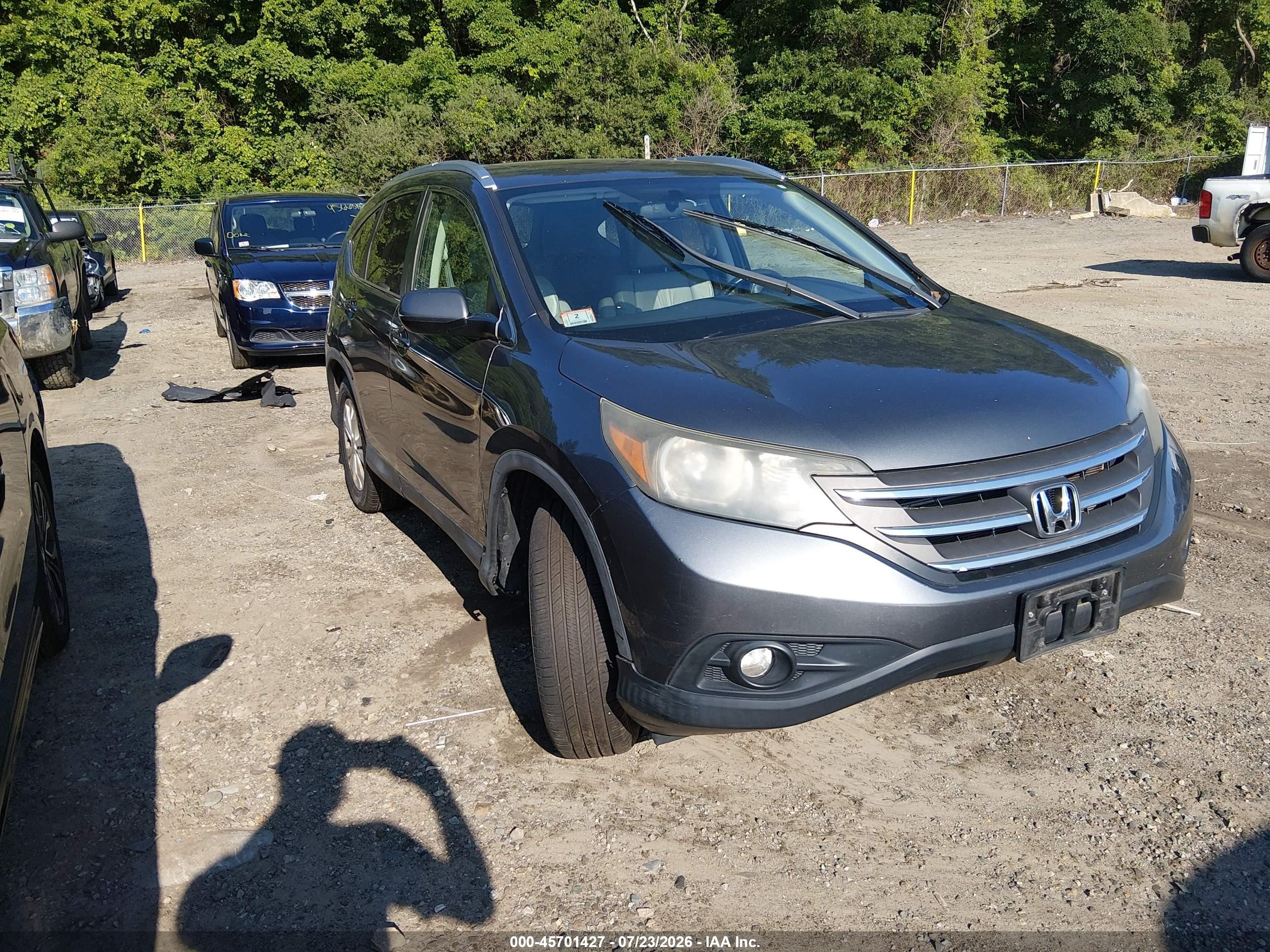 2012 Honda Cr-v Ex-l Серый vin: 2HKRM4H76CH610710