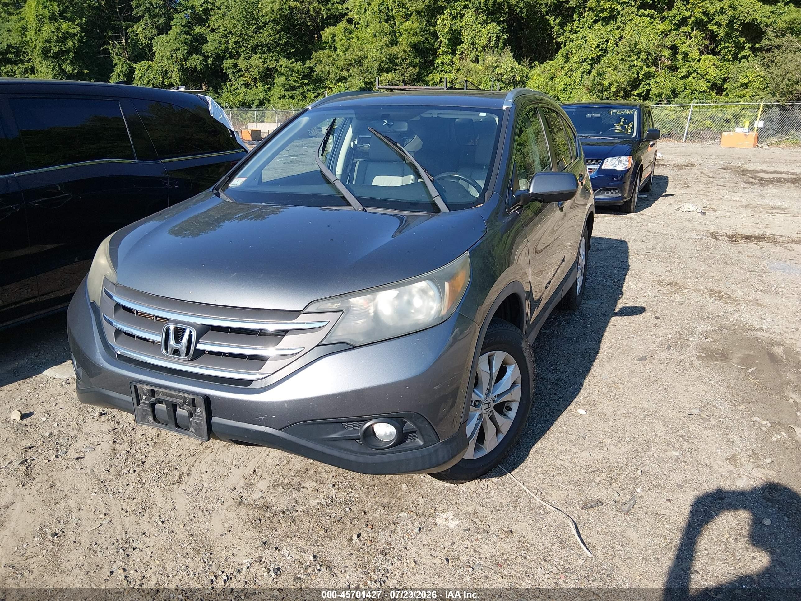 2012 Honda Cr-v Ex-l Серый vin: 2HKRM4H76CH610710