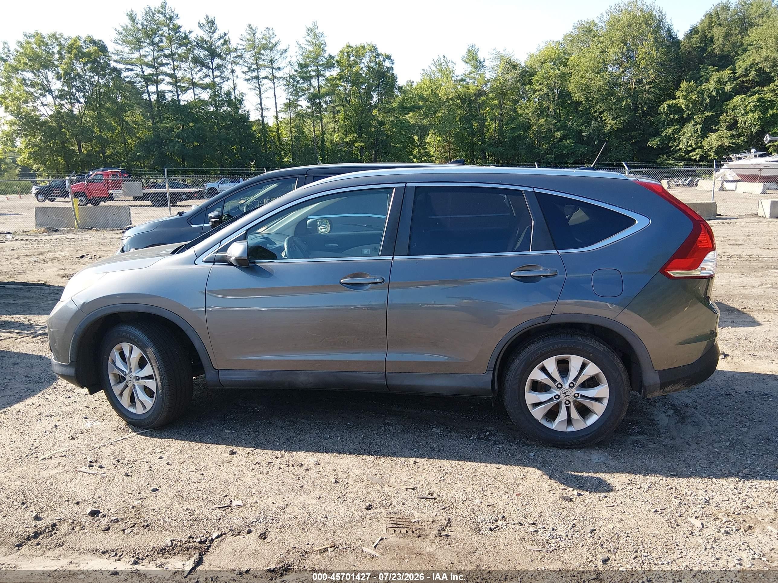 2012 Honda Cr-v Ex-l Серый vin: 2HKRM4H76CH610710