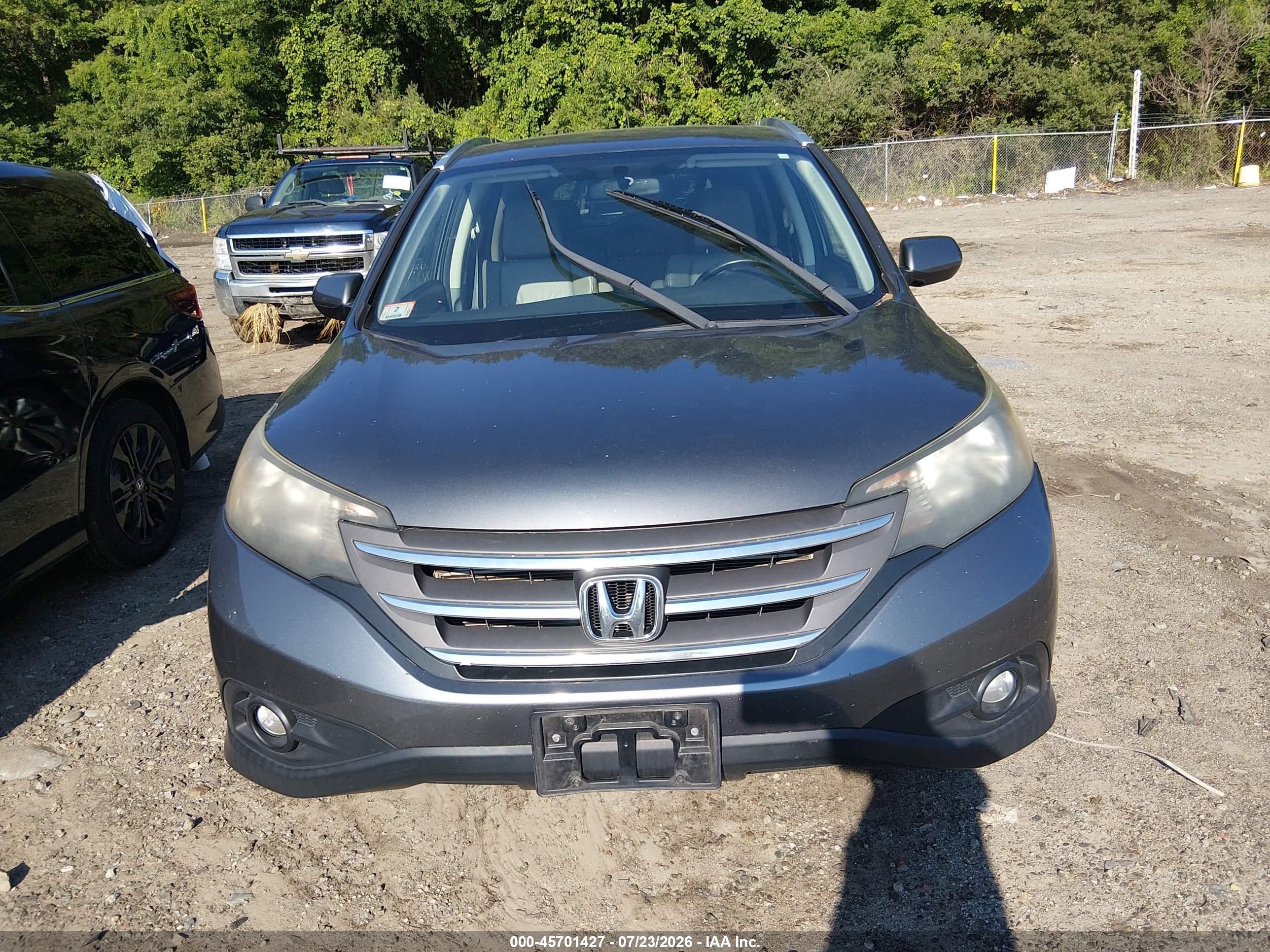 2012 Honda Cr-v Ex-l Серый vin: 2HKRM4H76CH610710