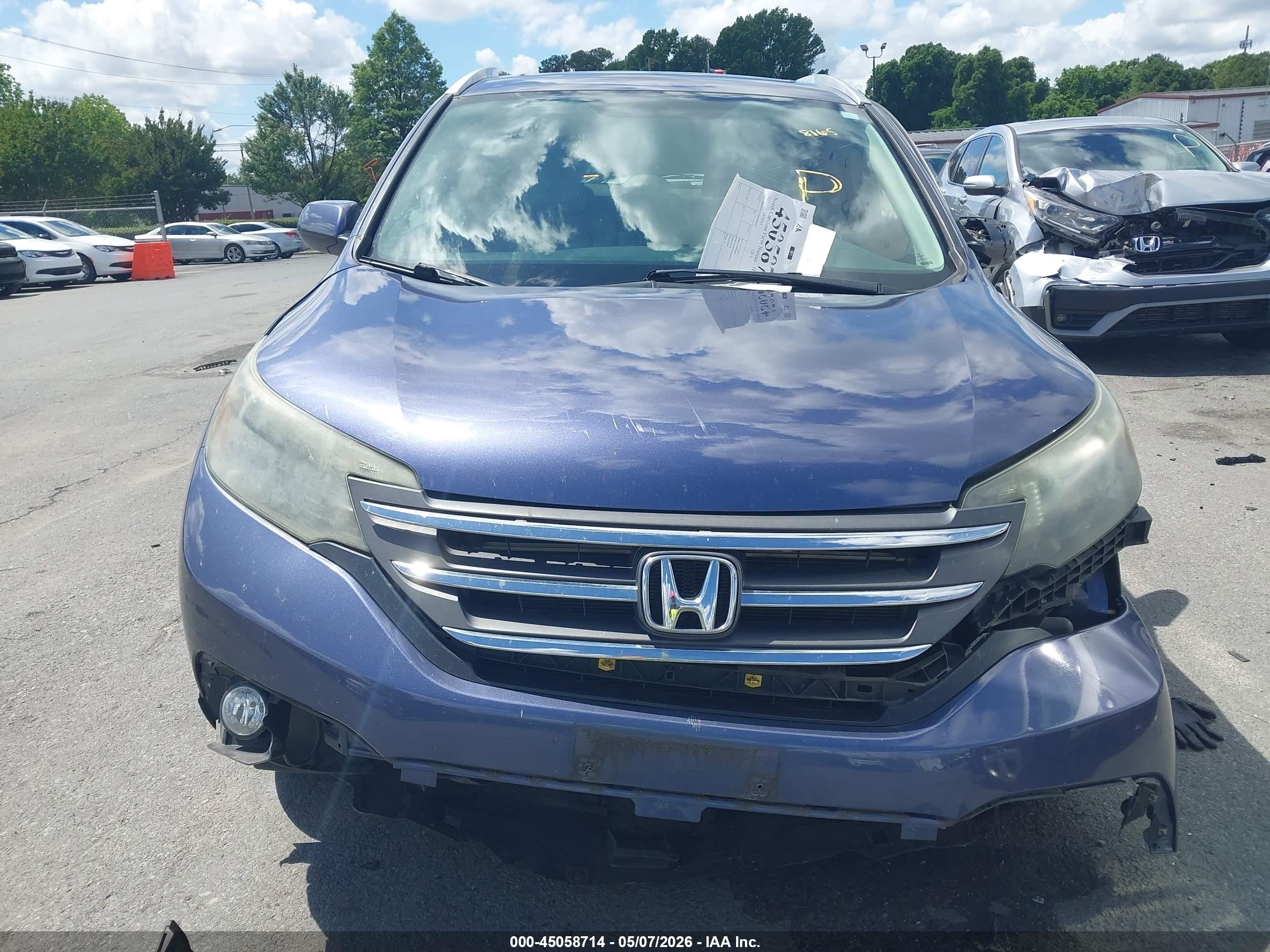 2013 Honda Cr-v Ex-l Blue vin: 2HKRM4H76DH608165