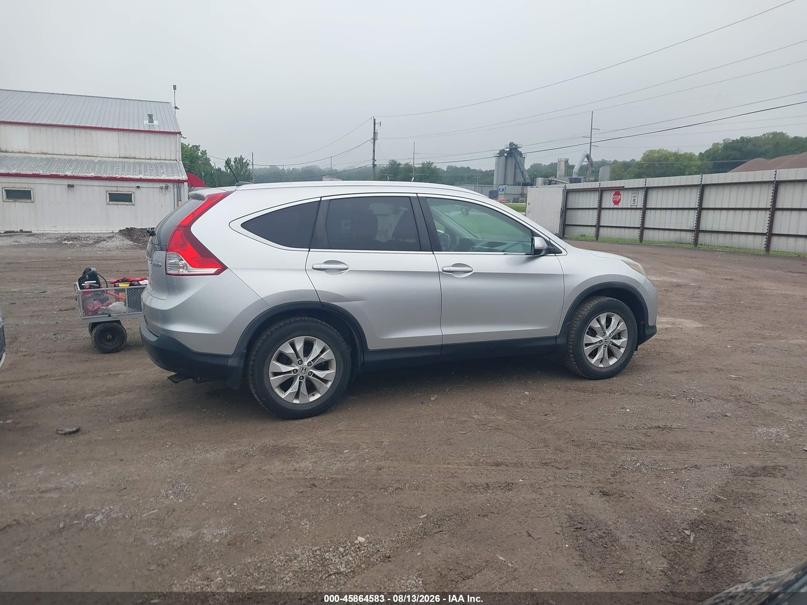 2013 Honda Cr-v Ex-l Silver vin: 2HKRM4H76DH611017