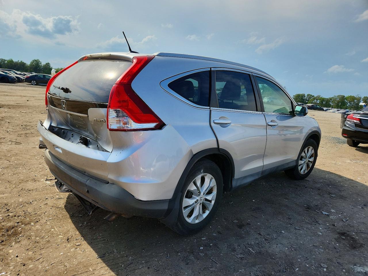 2013 Honda Cr-v Exl Silver vin: 2HKRM4H76DH630229