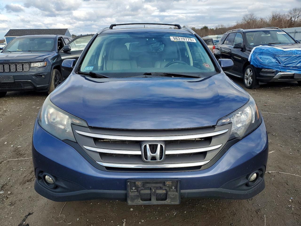 2013 Honda Cr-v Exl Blue vin: 2HKRM4H76DH648407